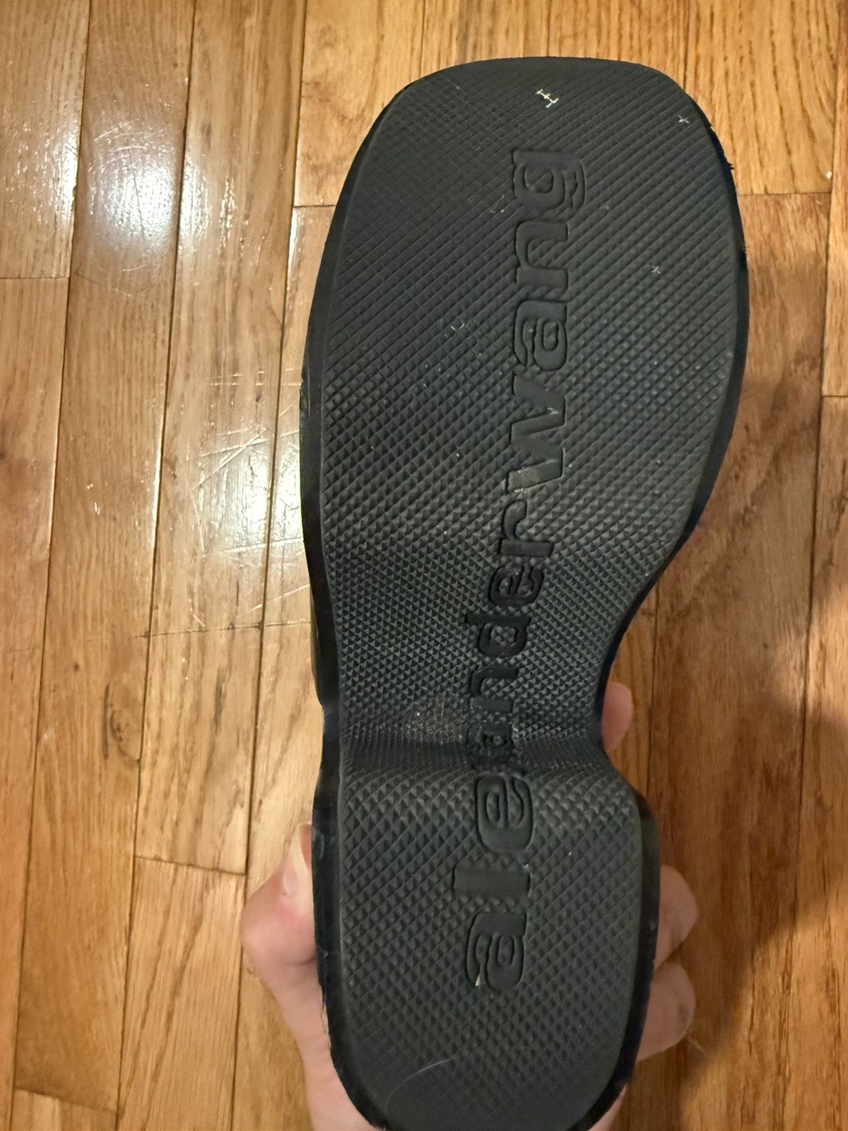 Alexander Wang ALEXANDER WANG Zoe 85 Mm Leather Platform Clog In Black Size US 6 / IT 36 - 2 Thumbnail