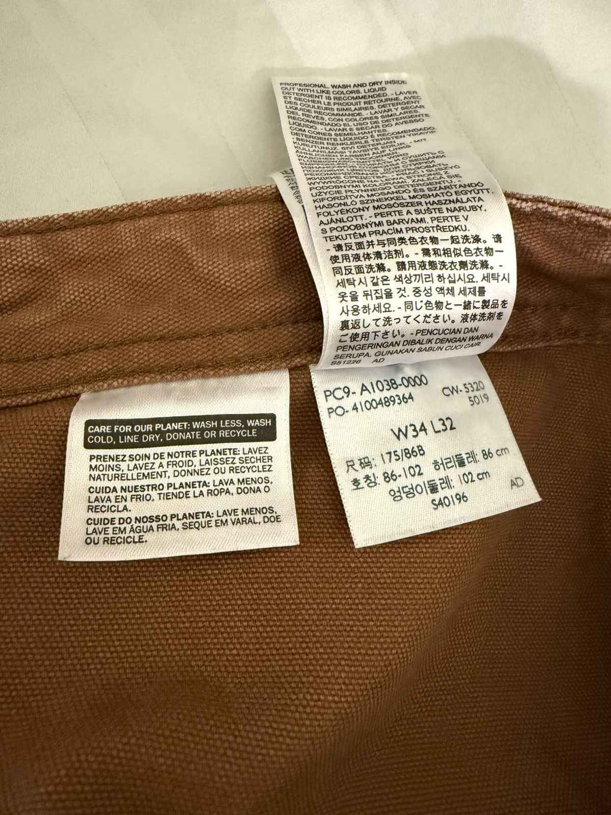 Levi's LEVIS PREMIUM Chore Utility Pants Canvas Brown 34 Size US 34 / EU 50 - 6 Thumbnail
