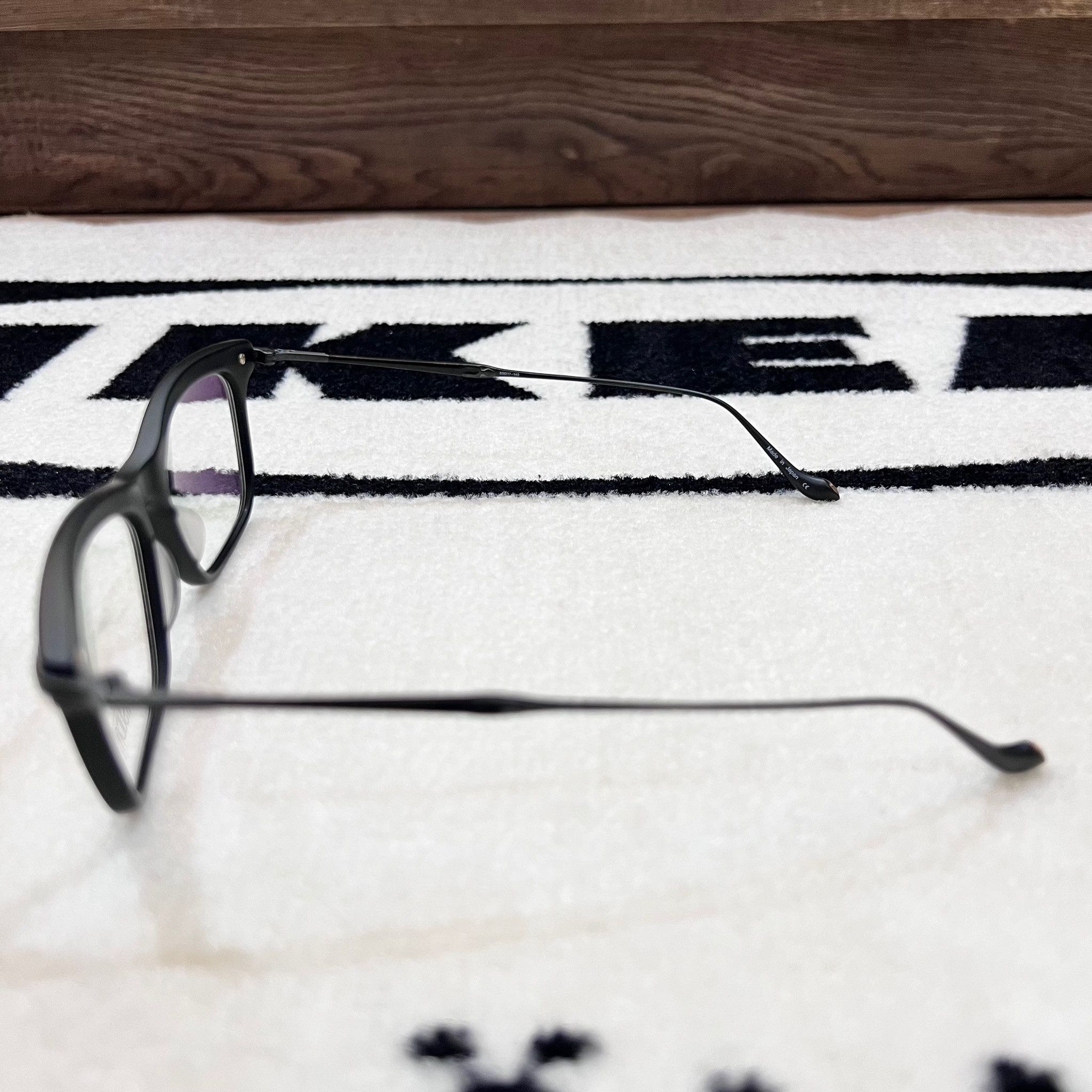 Matsuda Matsuda M2049 Rectangular Eyeglasses in Matte Black Colorway Size ONE SIZE - 4 Thumbnail