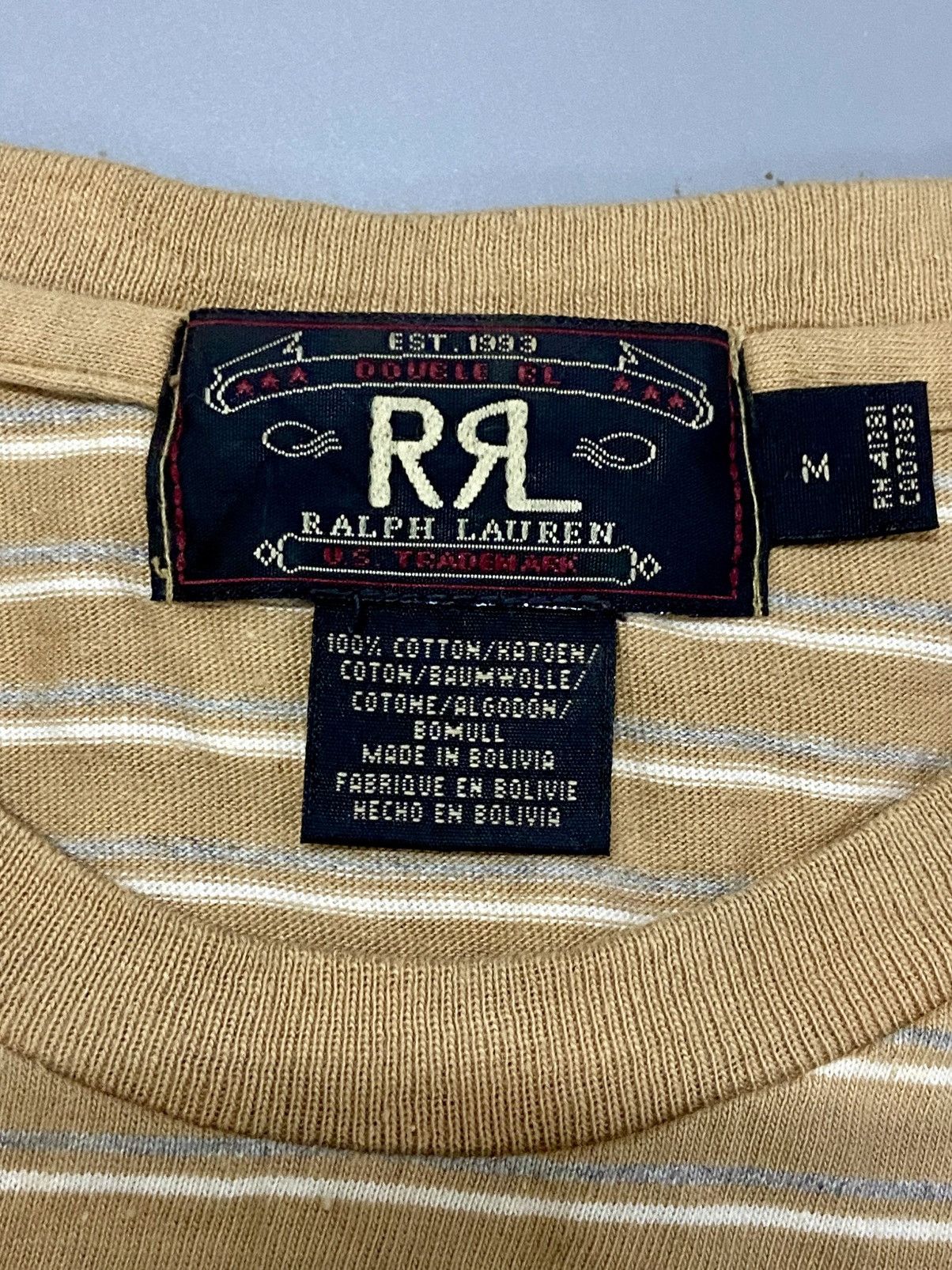 RRL Ralph Lauren RRL RALPH LAUREN STRIPES TEE Size US M / EU 48-50 / 2 - 11 Thumbnail