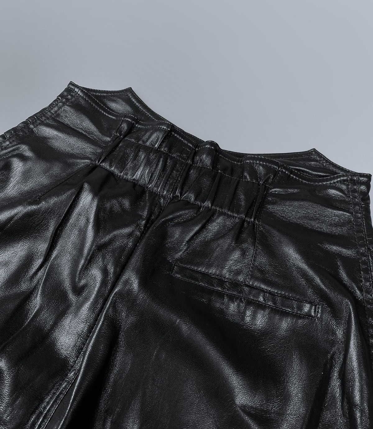 Nanushka Women's NANUSHKA Meda Belted Chai Vegan Leather Mini Skirt M Size 28" / US 6 / IT 42 - 8 Thumbnail