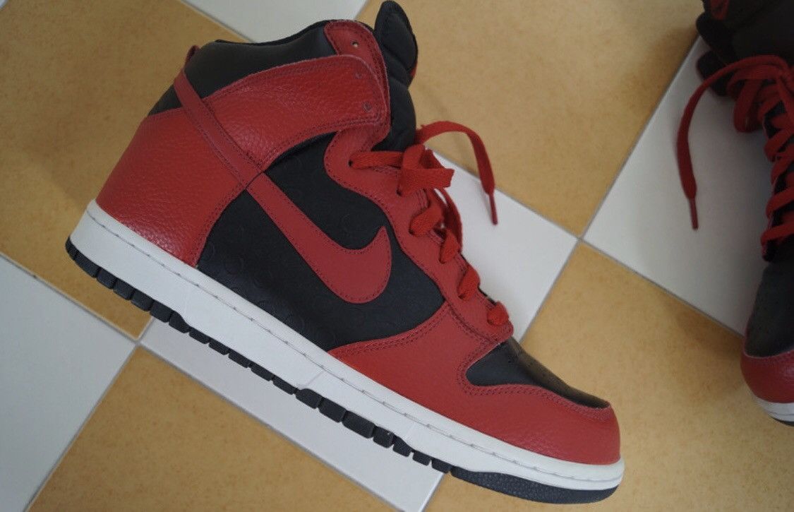 Nike Nike Dunk High - “Be True to Your Street” - Black/Red (2010) Size US 12 / EU 45 - 4 Thumbnail