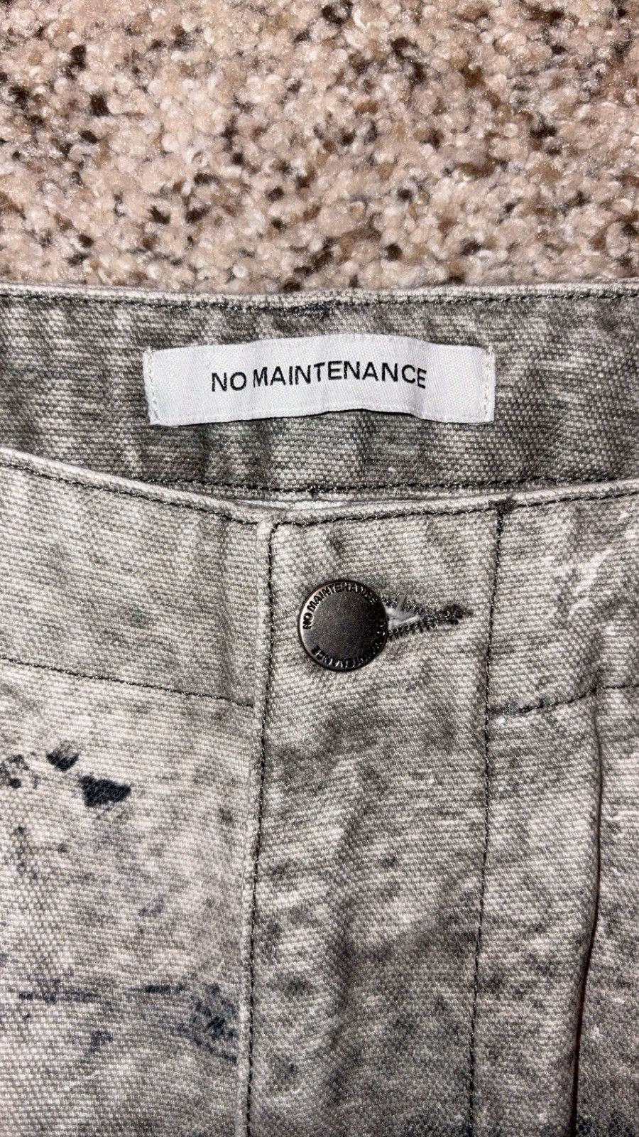 No Maintenance Oil Paint Trompe L'oeil Six Pocket Baggy Cargos Size US 34 / EU 50 - 2 Thumbnail