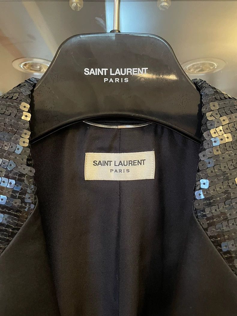 Saint Laurent Paris Saint Laurent Paris Black scale suit jacket-2506 Size US S / EU 44-46 / 1 - 3 Thumbnail