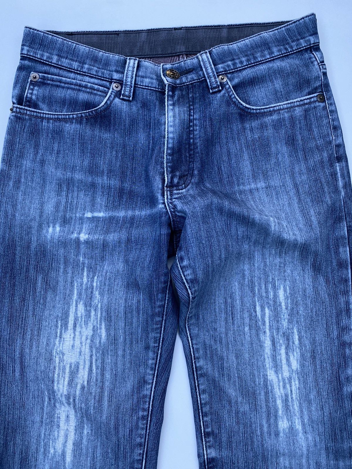 Edwin × Vintage Vintage Edwin Blue Distressed Denim Size US 33 - 6 Thumbnail