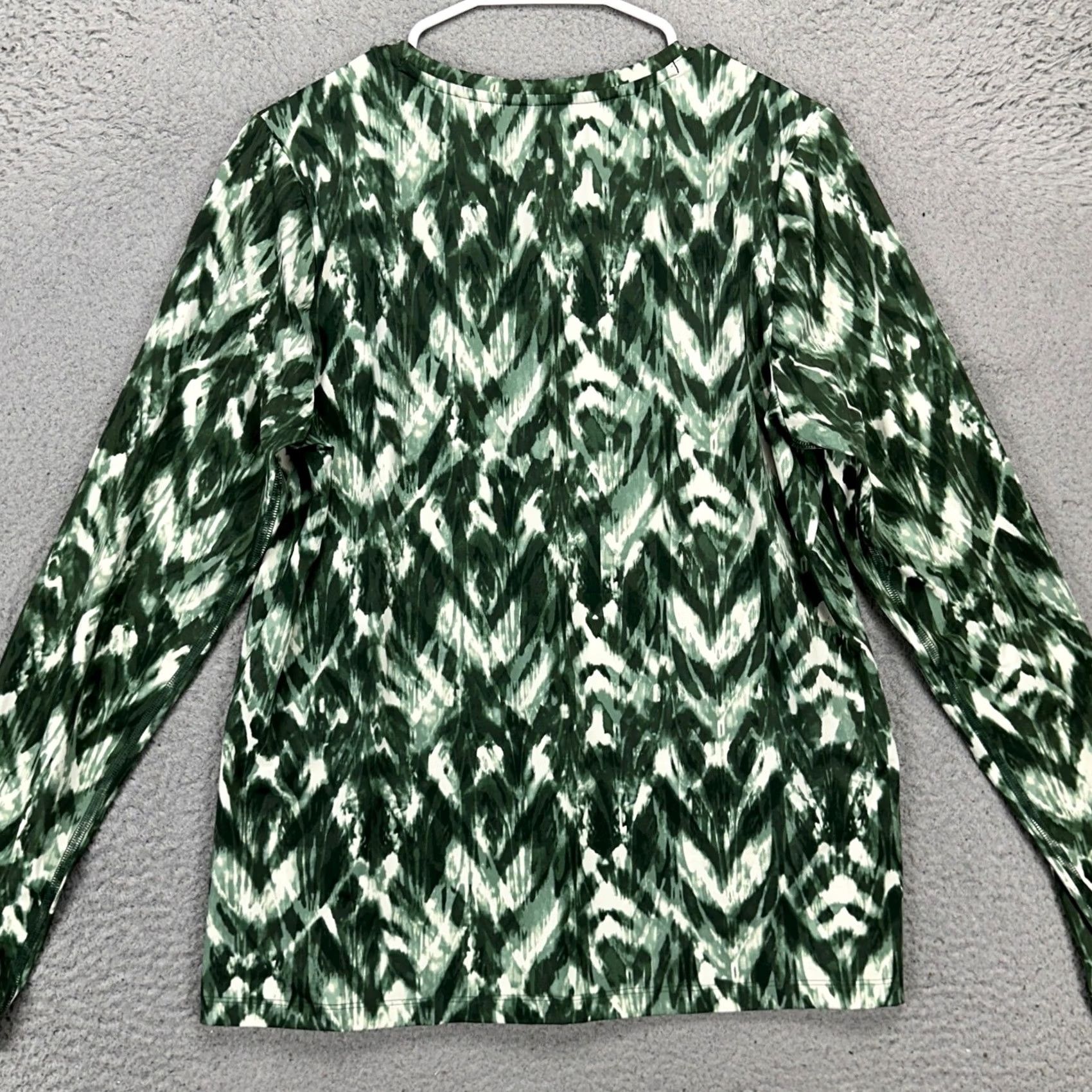 Duluth Trading Company Duluth Trading Co. Womens Pullover Shirt Large Green Cooling Tech Hiking Outdoor Shirt Size L / US 10 / IT 46 - 3 Thumbnail