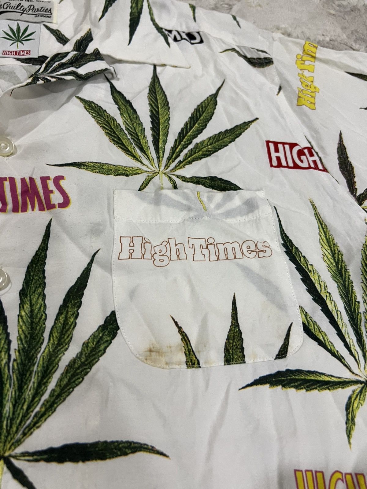 Wacko Maria SS18 Wacko Maria High Times "Marijuana" Rayon Hawaiian Shirt Size US XL / EU 56 / 4 - 7 Thumbnail