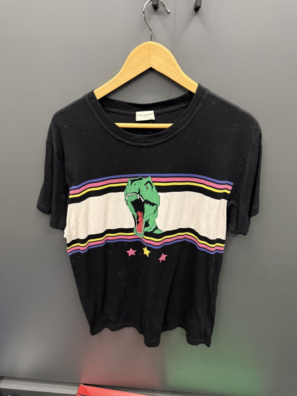 saint laurent paris 2016 ポケット　tシャツ Saint Laurent Paris Saint Laurent Paris T Rex T-Shirt 2016
