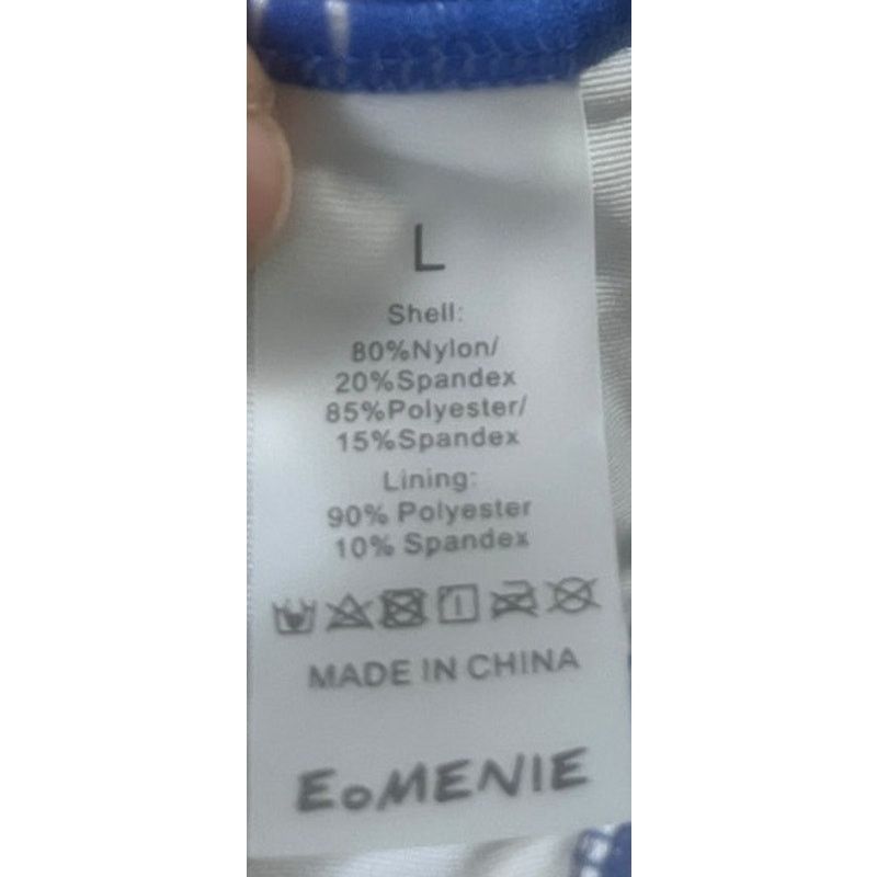 Other Eomenie NWT Blue & White Swimsuit Sz Large Adjustable Strap Size ONE SIZE - 7 Thumbnail