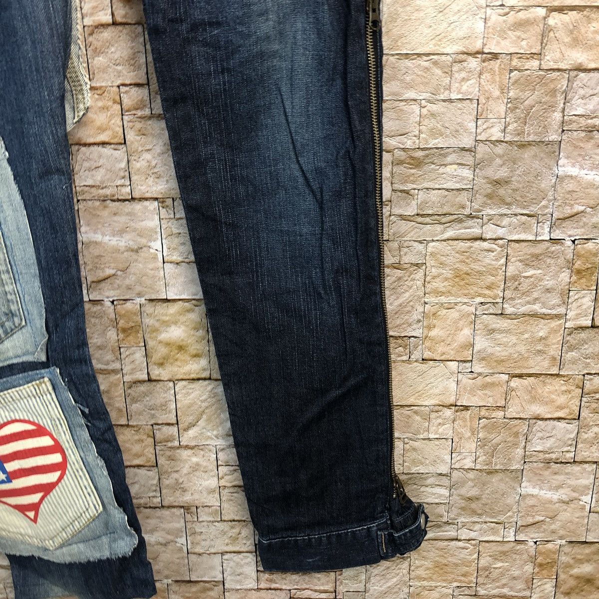 Marithe + Francois Girbaud Marithe Francois Girbaund Blue Custom Denim Pants #A572 Size US 30 / EU 46 - 13 Thumbnail
