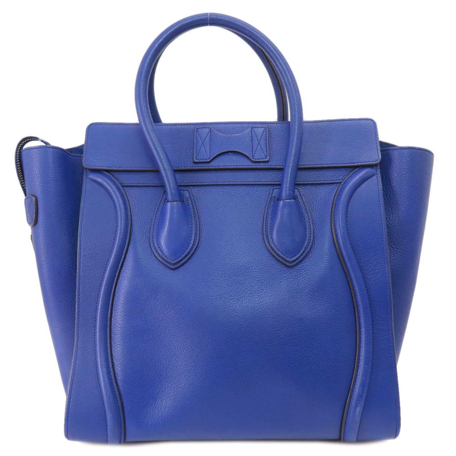 Celine Nano Belt Bag Blue Leather Tote