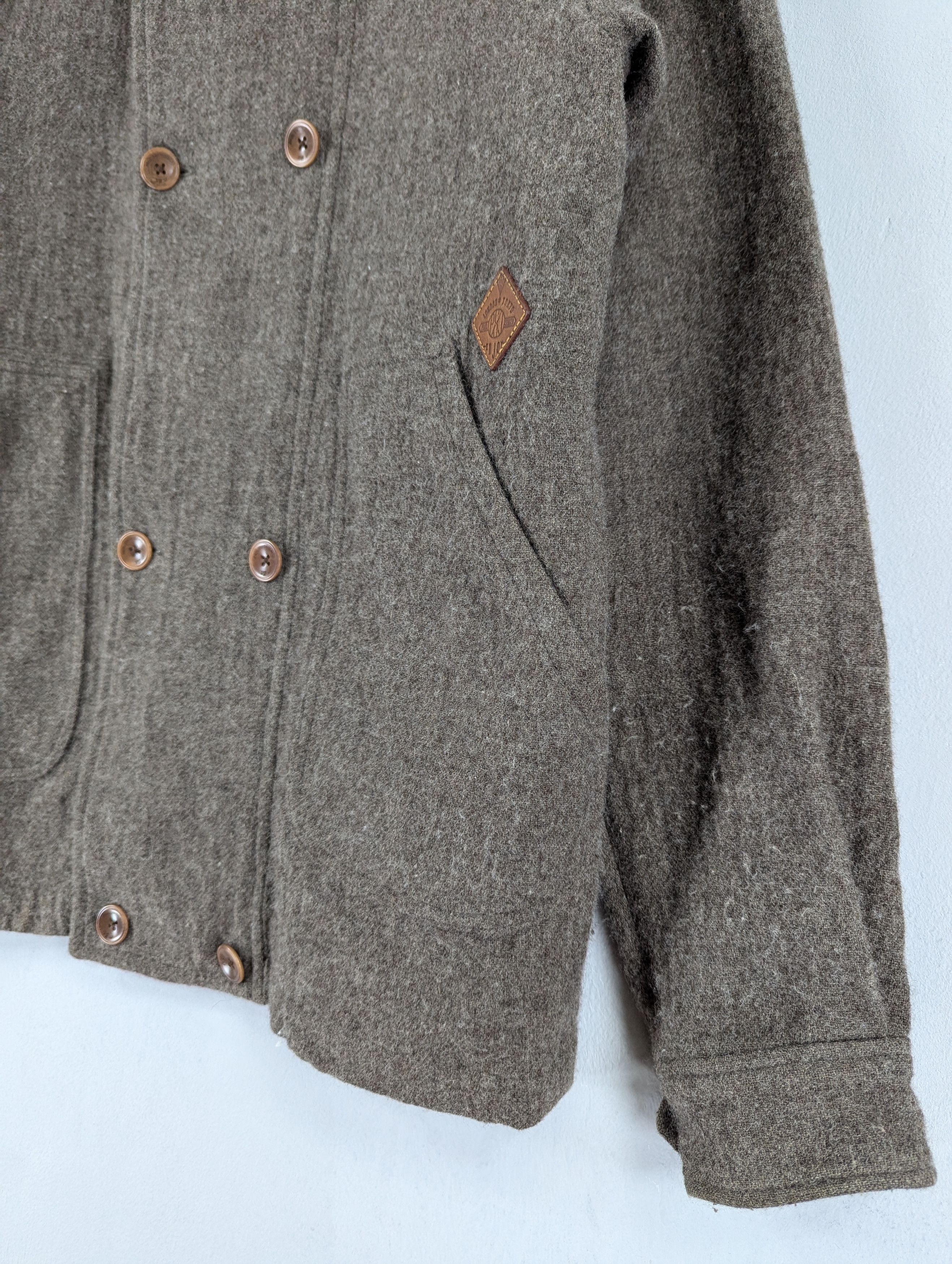 Designer × Paul Smith Paul Smith Cotton Wool Mix Tweed Double Hood Coat Jacket Size US L / EU 52-54 / 3 - 4 Thumbnail