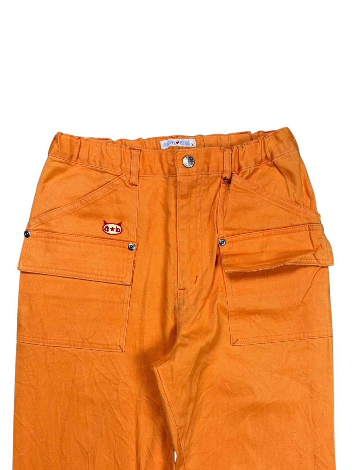 Hysteric Glamour 2000s Angel Blue - Flared Orange Pants Size US 28 / EU 44 - 4 Thumbnail