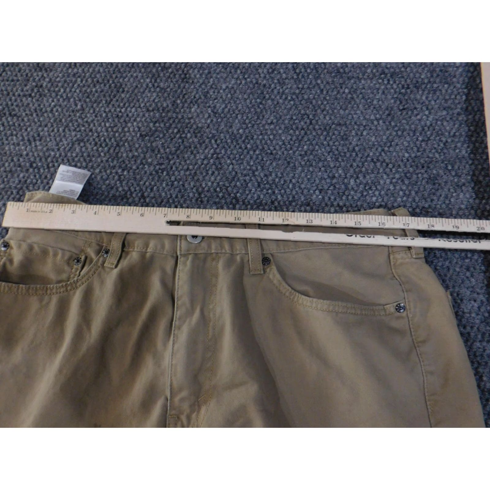 Levi's VINTAGE Levi's 505 Jeans Mens 36x32 Khaki Tan Straight Zip Fly Twill Regular Fit Size US 36 / EU 52 - 4 Thumbnail