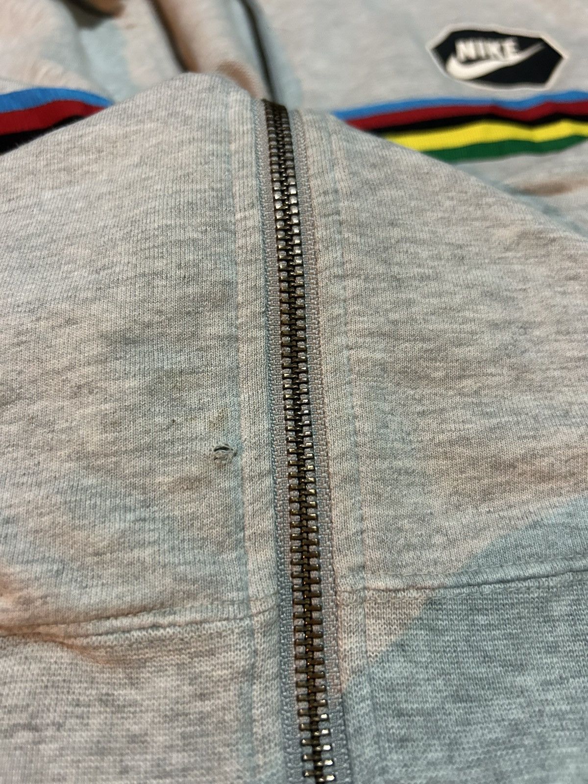 Nike Vintage Y2K Nike Stripes Zip Up Sweatshirt Size US S / EU 44-46 / 1 - 8 Thumbnail