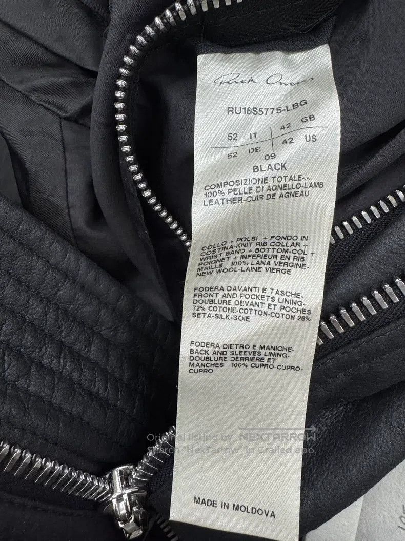 Rick Owens Rick Owens Leather Jacket Size US L / EU 52-54 / 3 - 8 Thumbnail