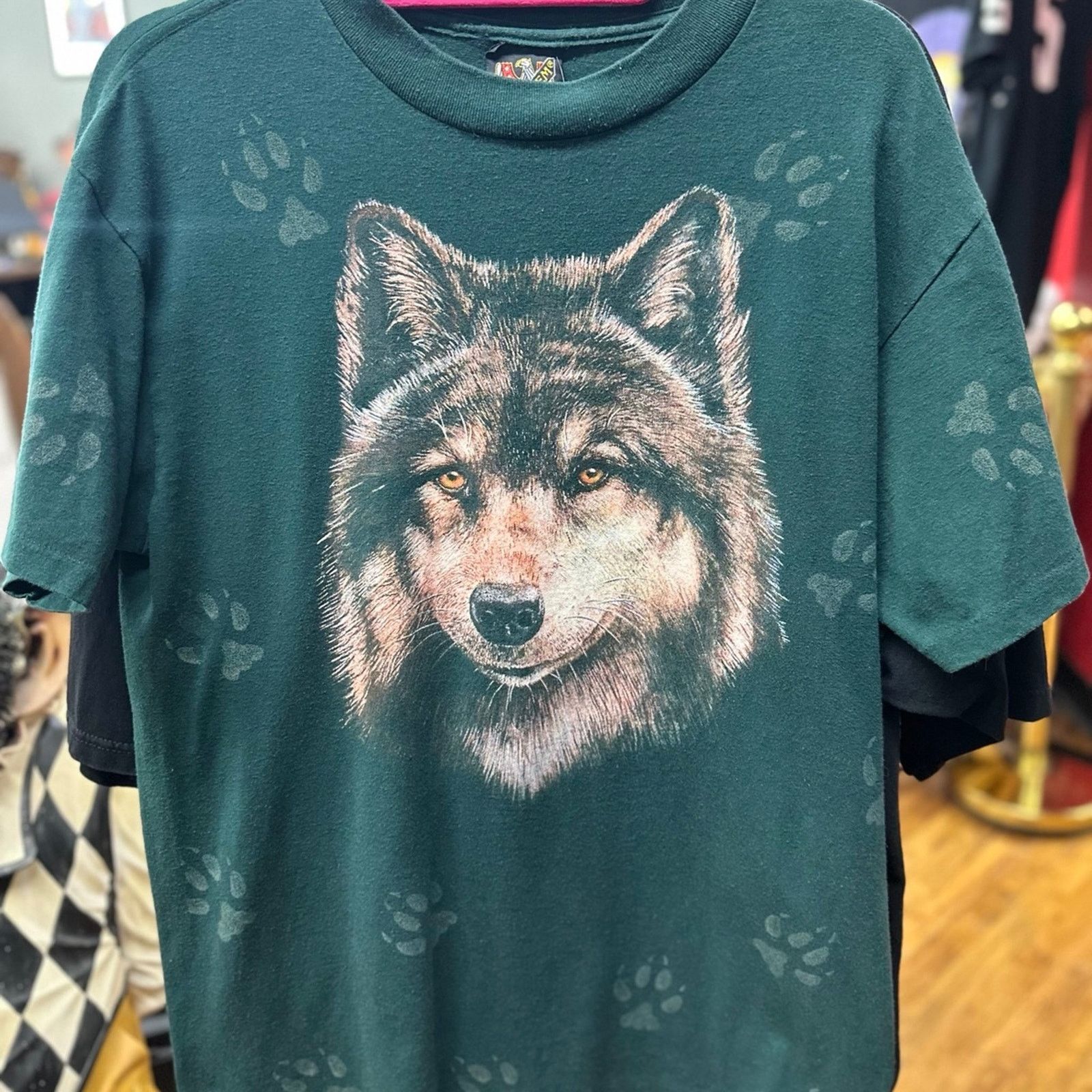 Harley Davidson Vintage 3D Emblem Wolf shirt. Single stitched. Size US L / EU 52-54 / 3 - 1 Thumbnail