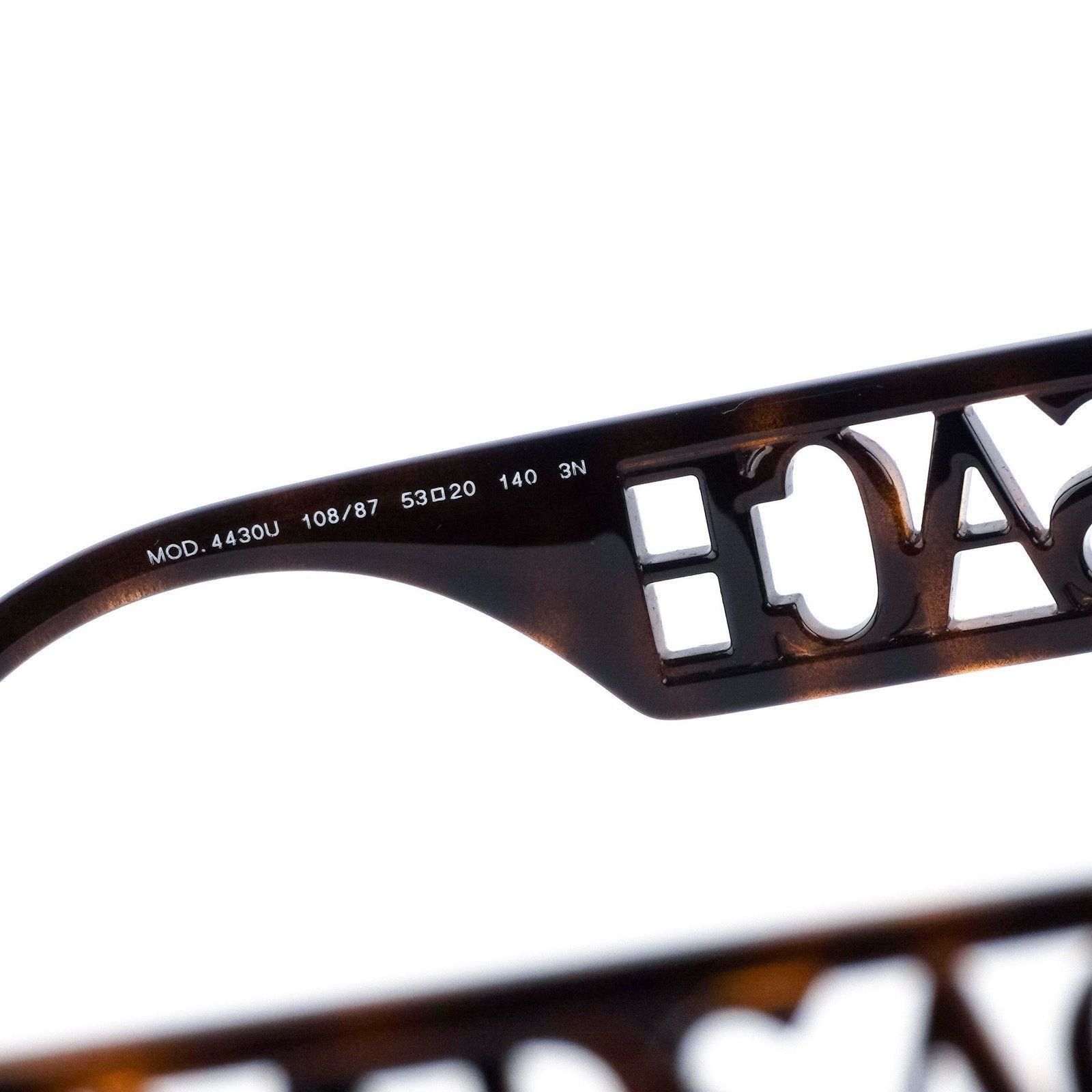 Versace MOD.4430U Signature Logo Brown Sunglasses
