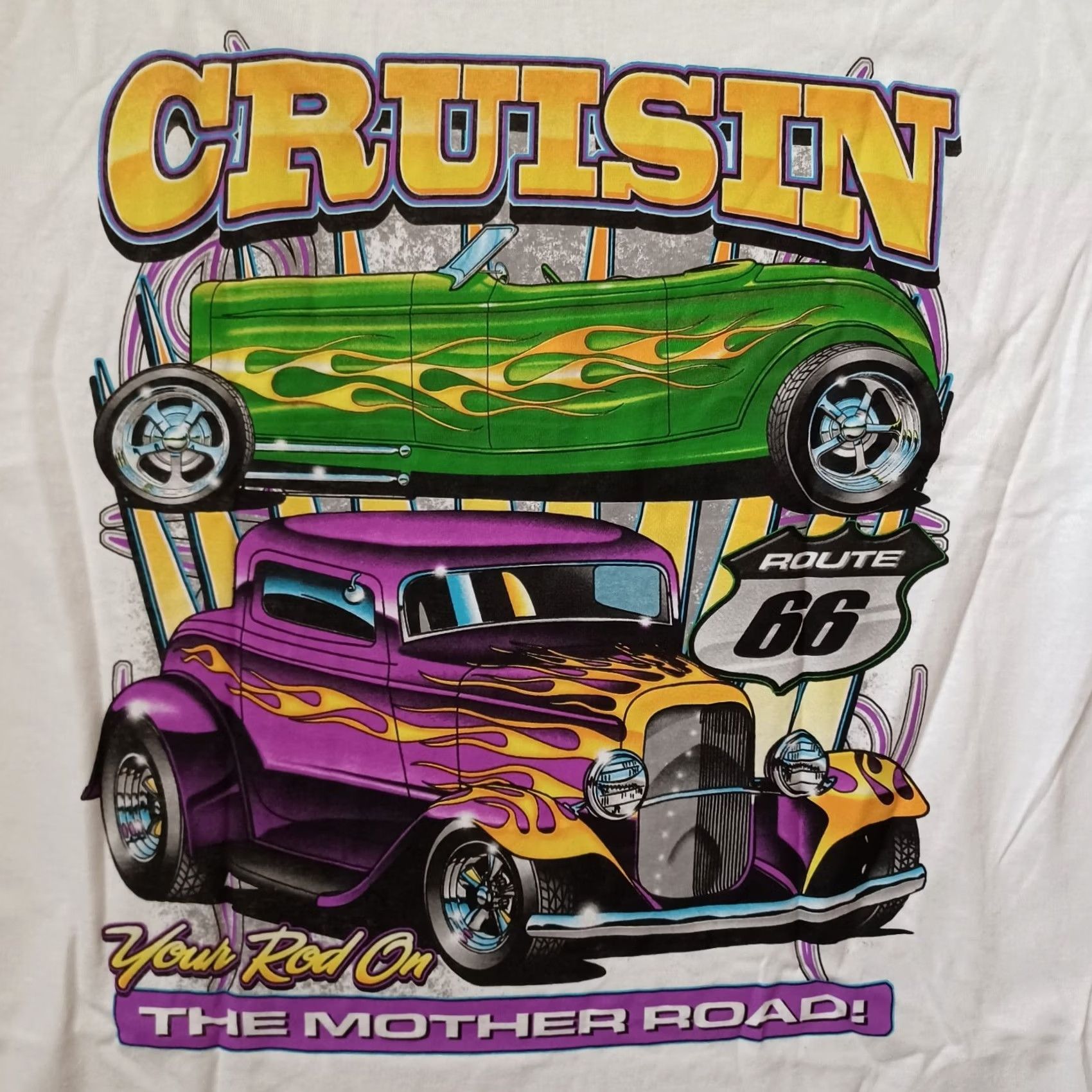 Gildan Cruisin Route 66 The Motherload Tour T Shirt Mens Large White Logo Short Sleeve Size US L / EU 52-54 / 3 - 2 Thumbnail