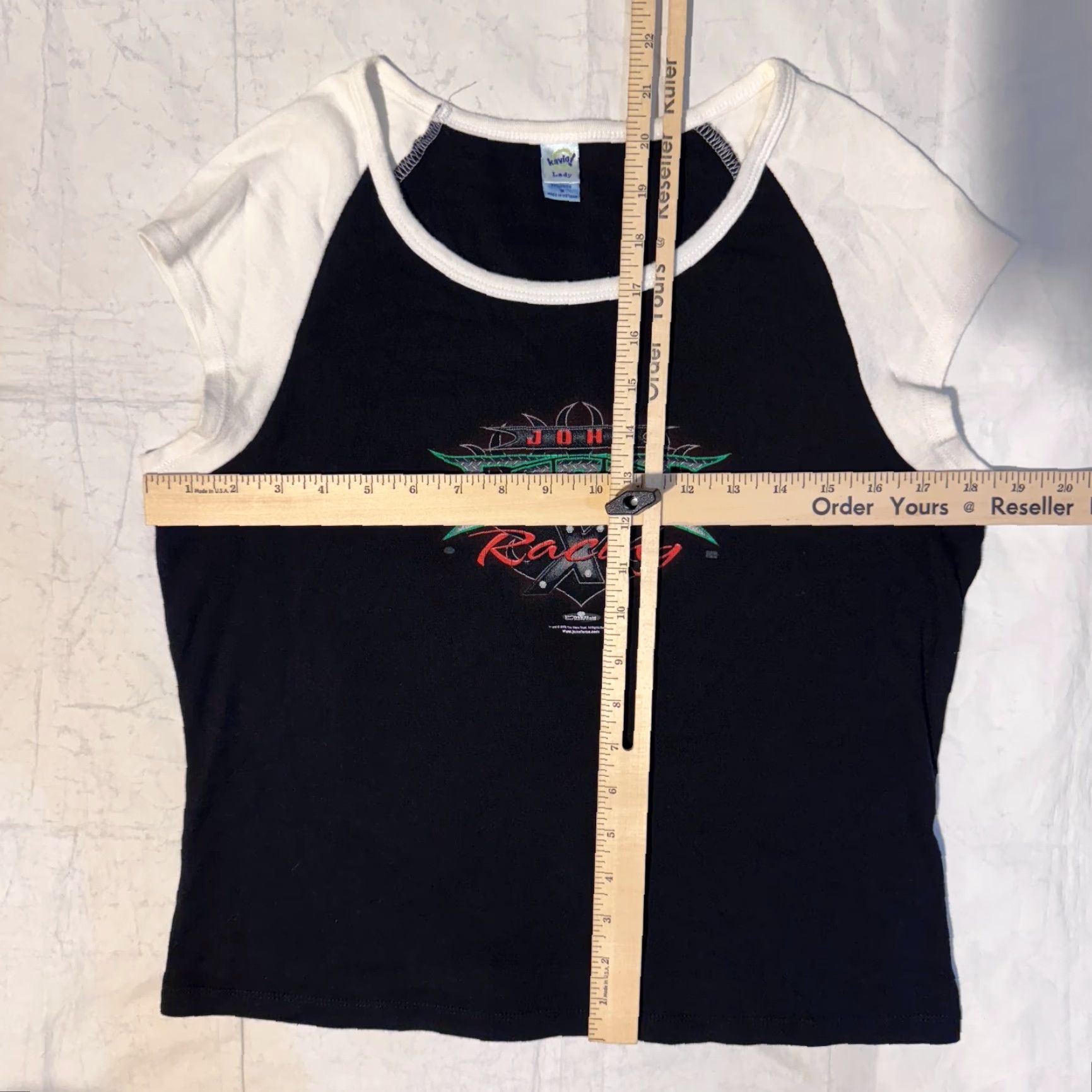 Logo 7 John Force Racing Tshirt Small Short Sleeve Logo Biker Y2K Size S / US 4 / IT 40 - 4 Thumbnail