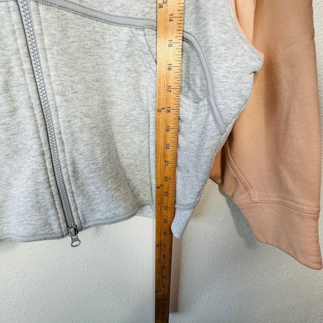 Stella McCartney NWOT Stella McCartney x Adidas Gray Peach Hoodie Sweater L Size L / US 10 / IT 46 - 16 Thumbnail