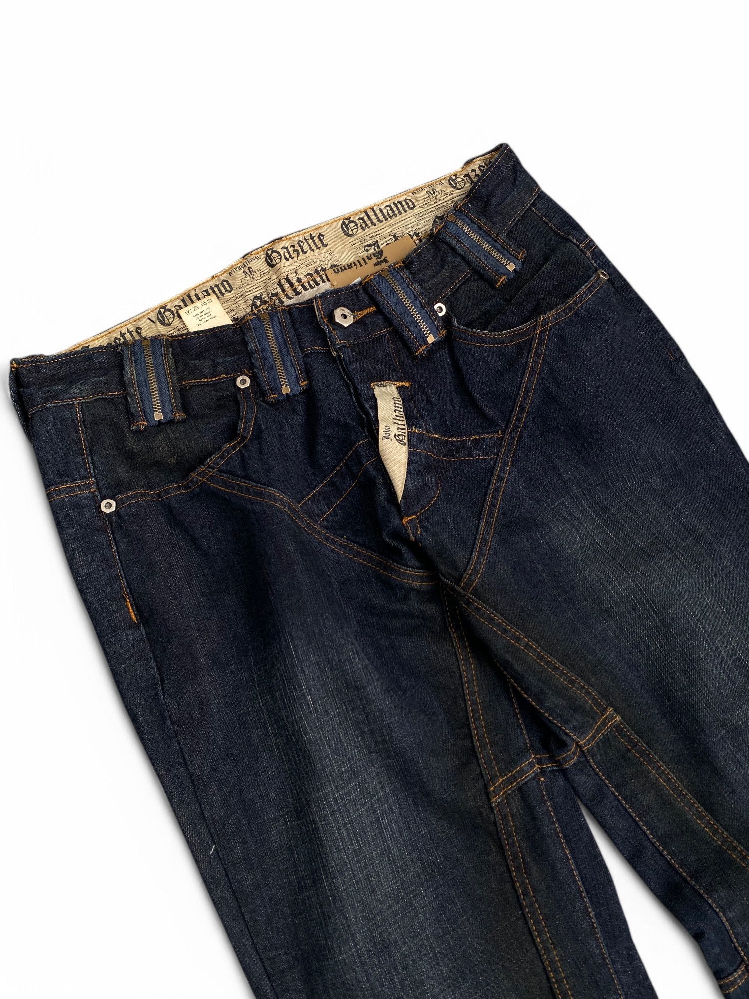 John Galliano John Galliano Gazette Jeans Distressed Denim Size US 32 / EU 48 - 3 Thumbnail