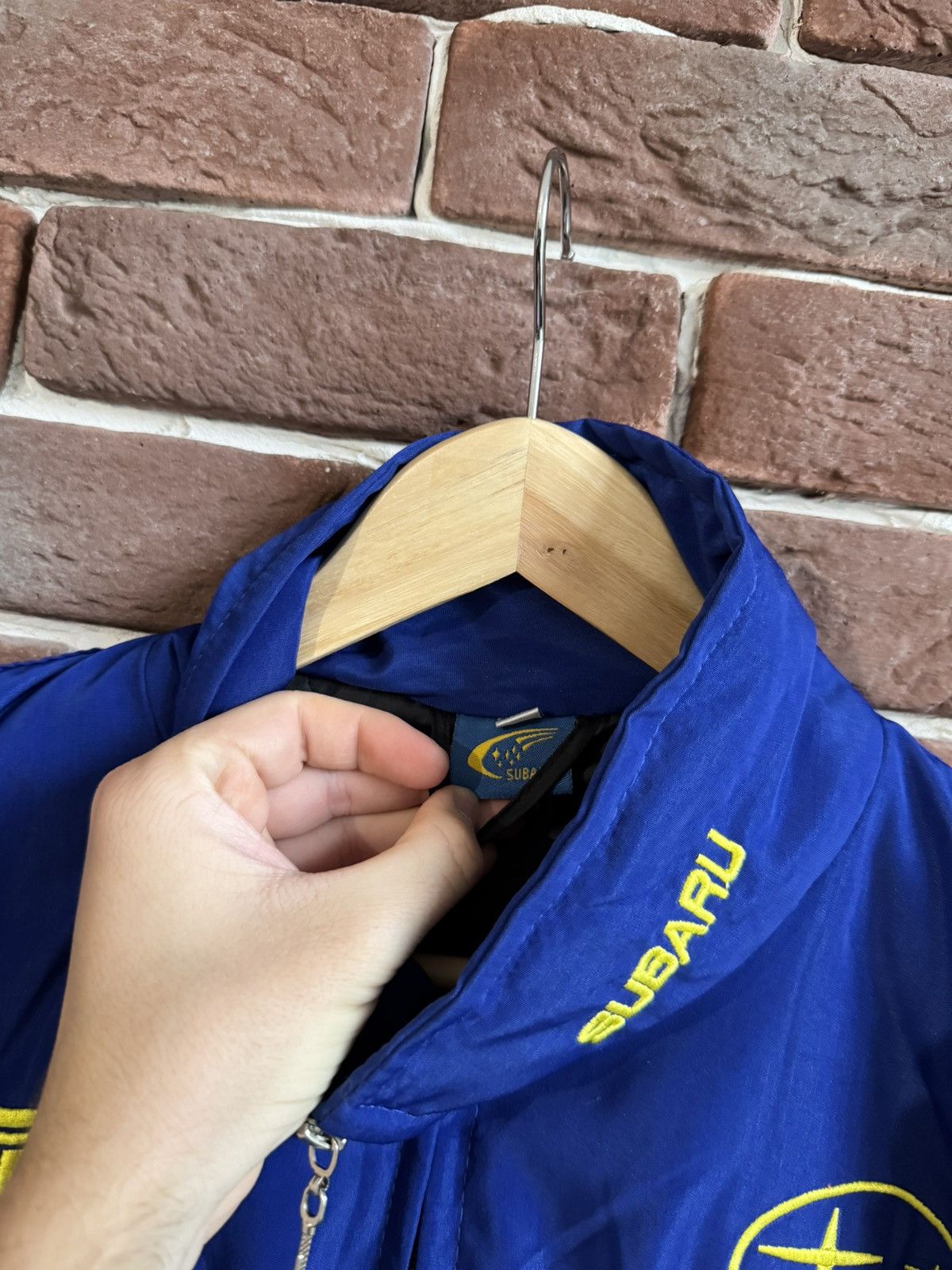 Vintage Vintage Subaru racing jacket logo rare size xl hype blue Size US XL / EU 56 / 4 - 6 Thumbnail