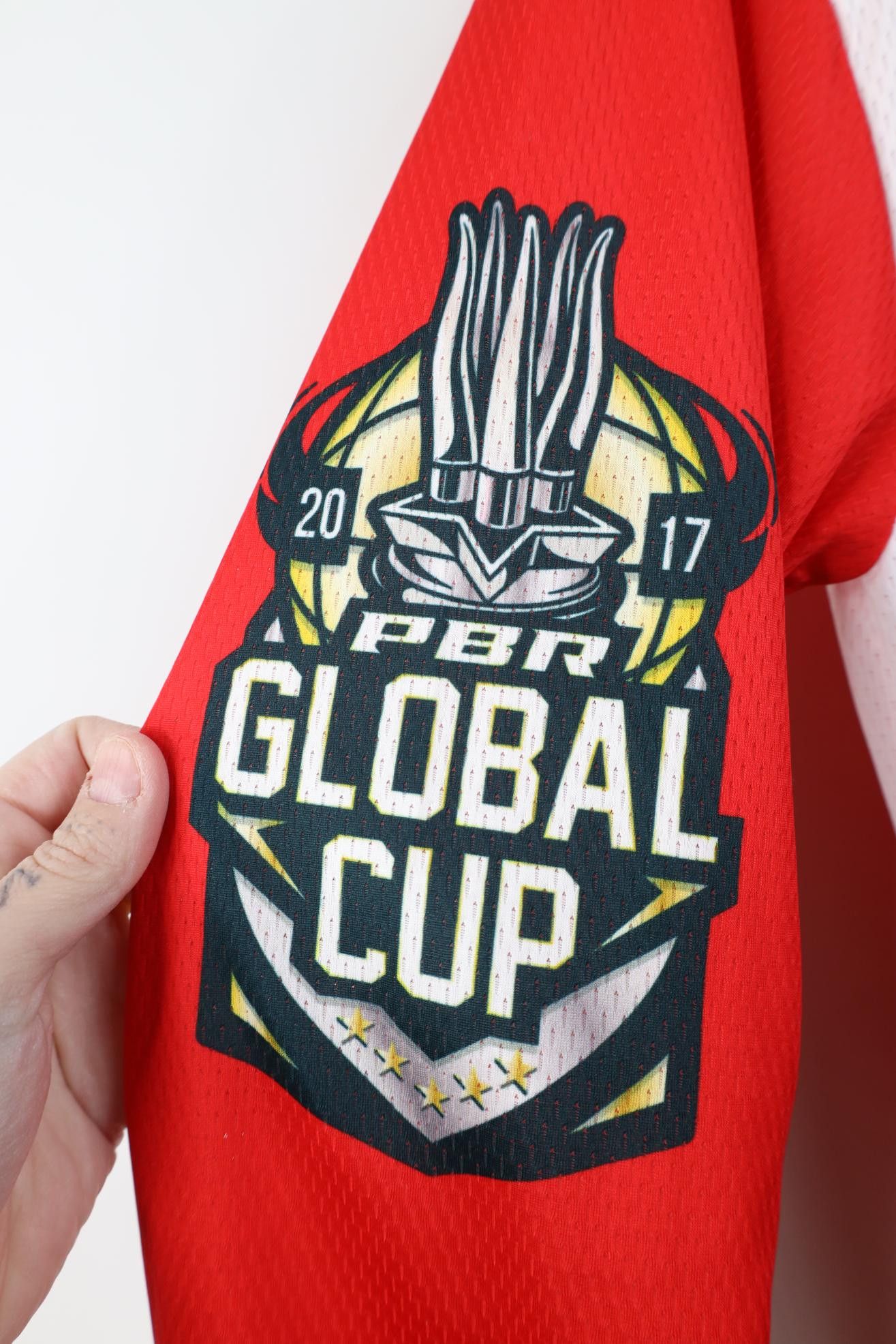 Vintage 2017 PBR Global Cup Canada Western Rodeo Bull Riding Polo Size US XS / EU 42 / 0 - 9 Thumbnail