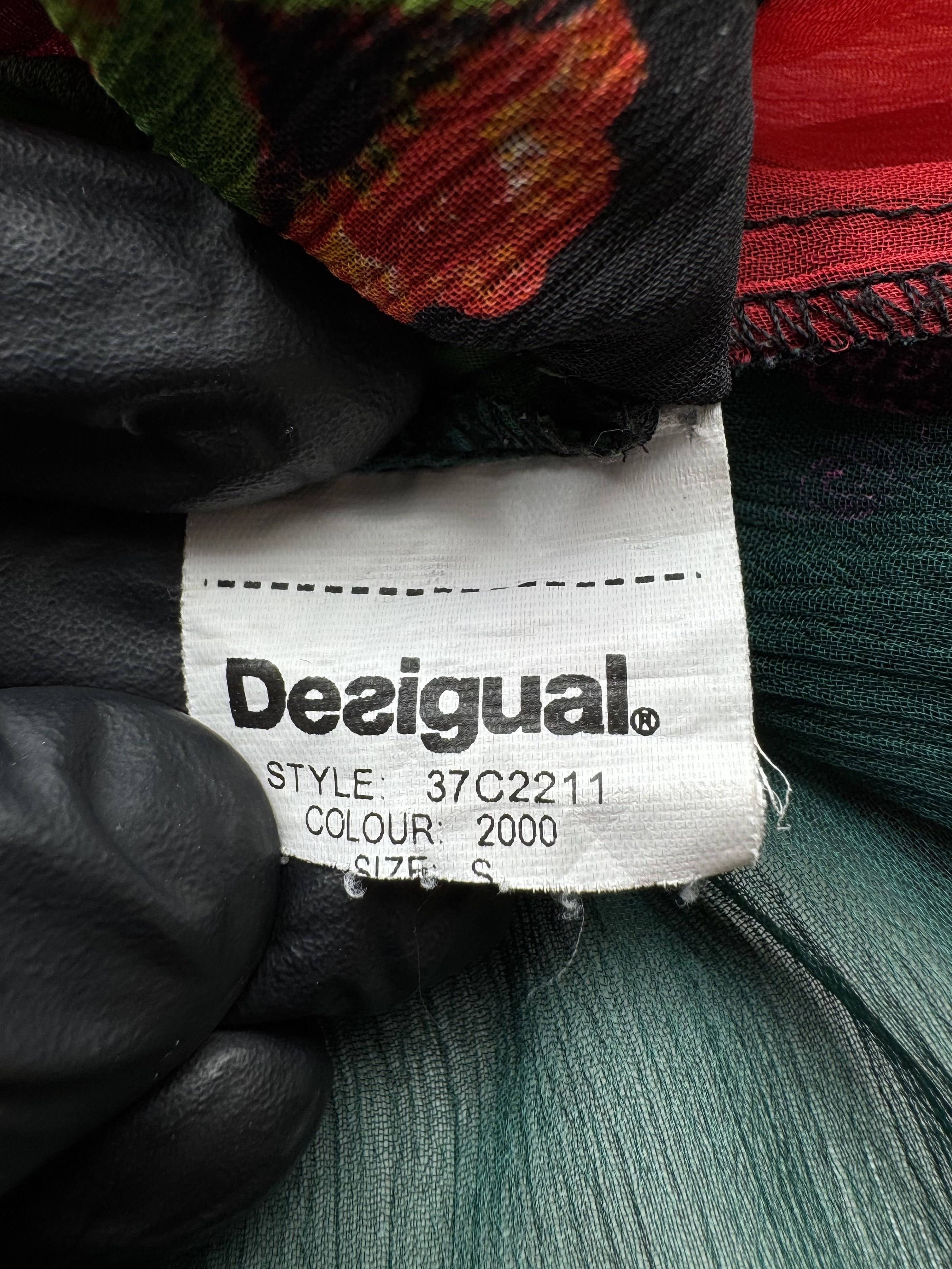 Desigual Desigual Printed Mesh Blouse (538) Size S / US 4 / IT 40 - 7 Thumbnail