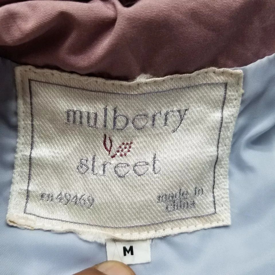 Mulberry Mulberry Street Jacket Womens Medium Pockets Full Zip Hooded Size M / US 6-8 / IT 42-44 - 6 Thumbnail