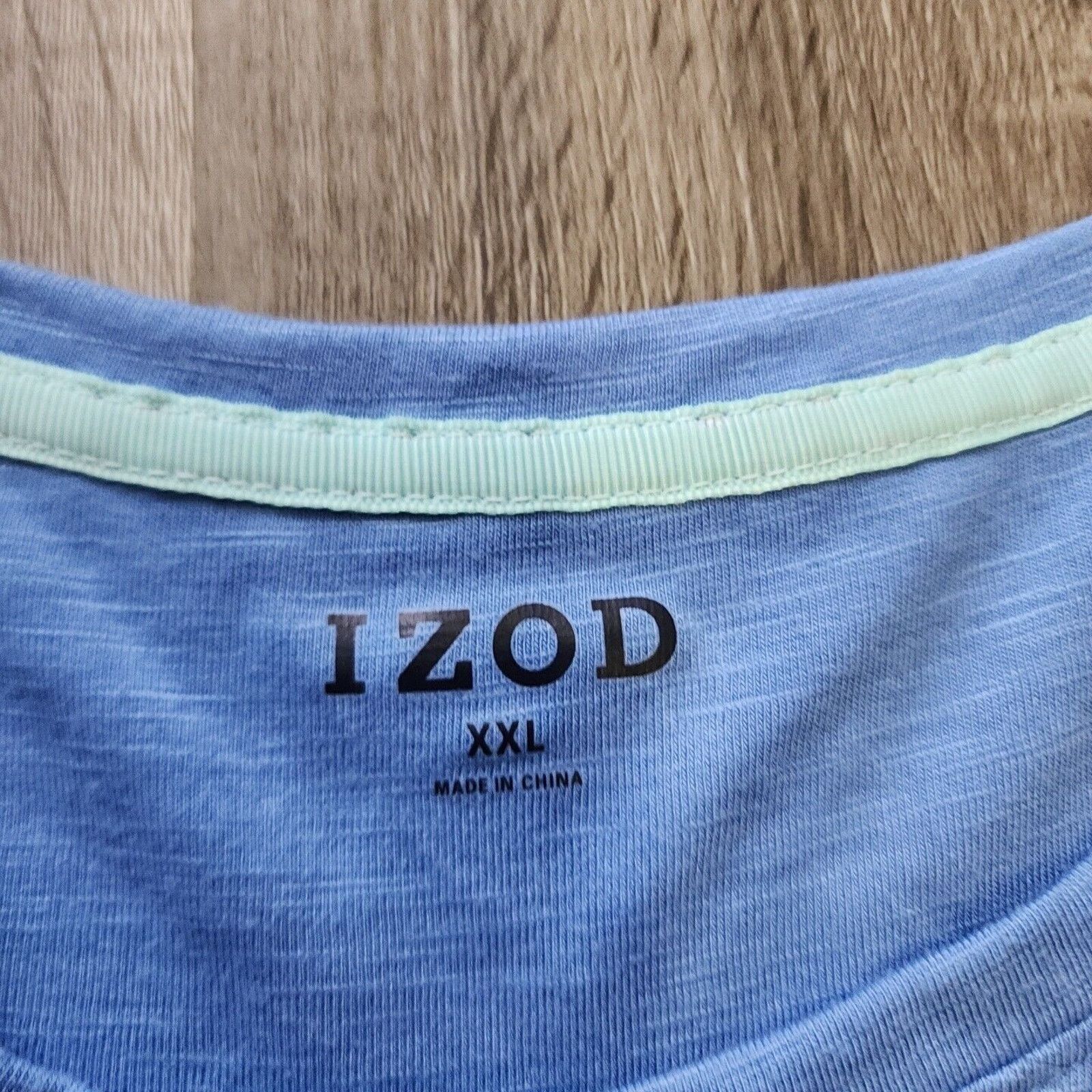 Izod Izod Women's 2XL Blue Cactus Crew Neck Polyester Size XXL / US 16-18 / IT 52-54 - 2 Thumbnail