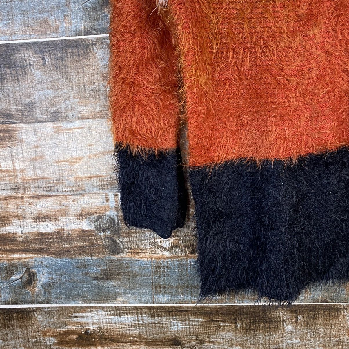 Japanese Brand DL Style Collection Orange shaggy fur mohair Knitwear #C1055 Size M / US 6-8 / IT 42-44 - 7 Thumbnail