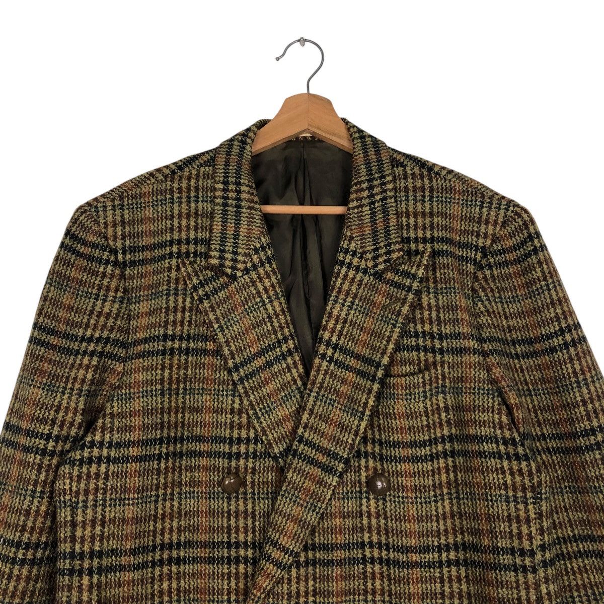 Japanese Brand 📌Vintage Wool Coats Jacket Karl Helmut Tartan Design Size US M / EU 48-50 / 2 - 4 Thumbnail