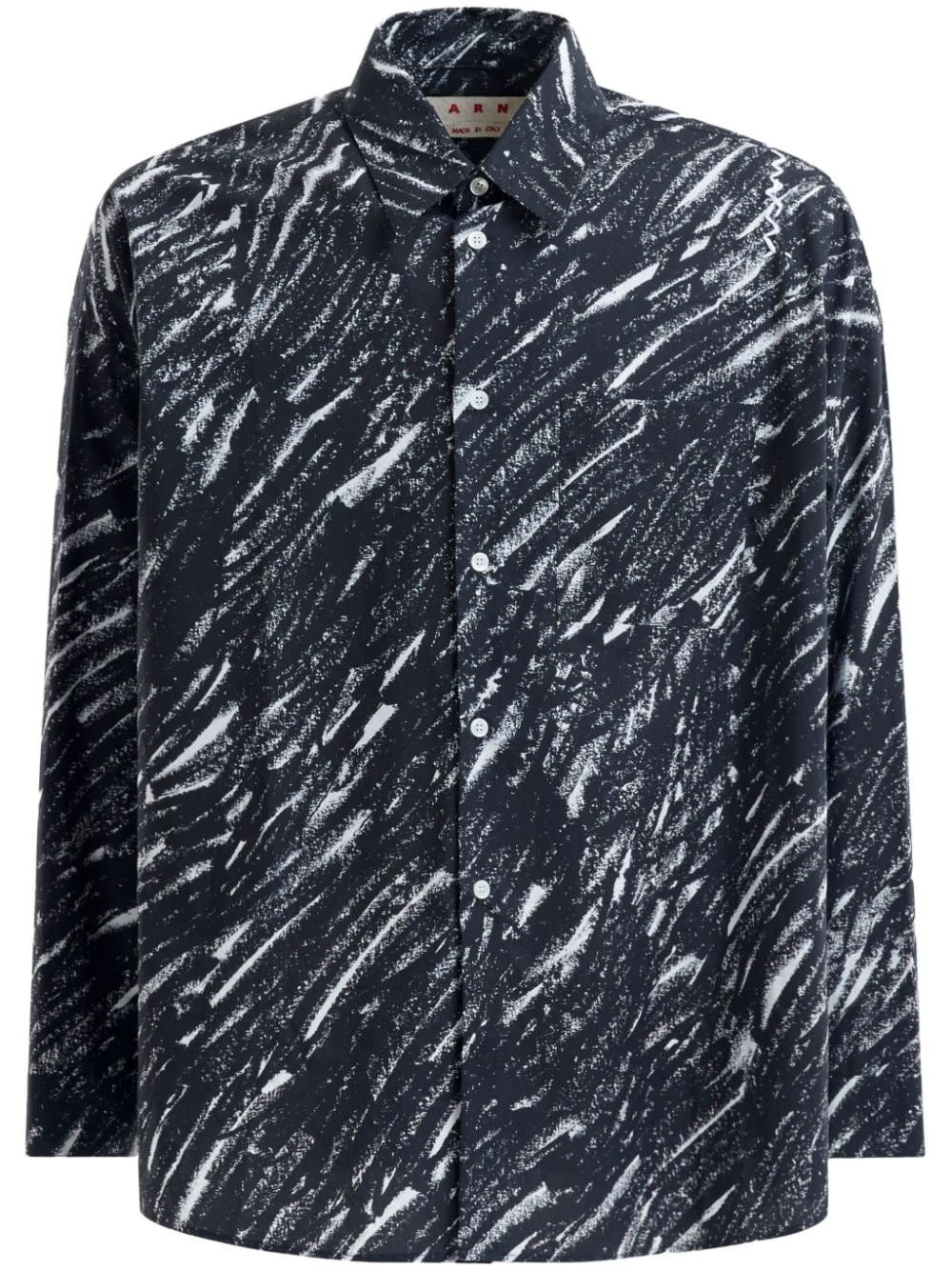 Marni PRINTED COTTON SHIRT Size US S / EU 44-46 / 1 - 1 Thumbnail