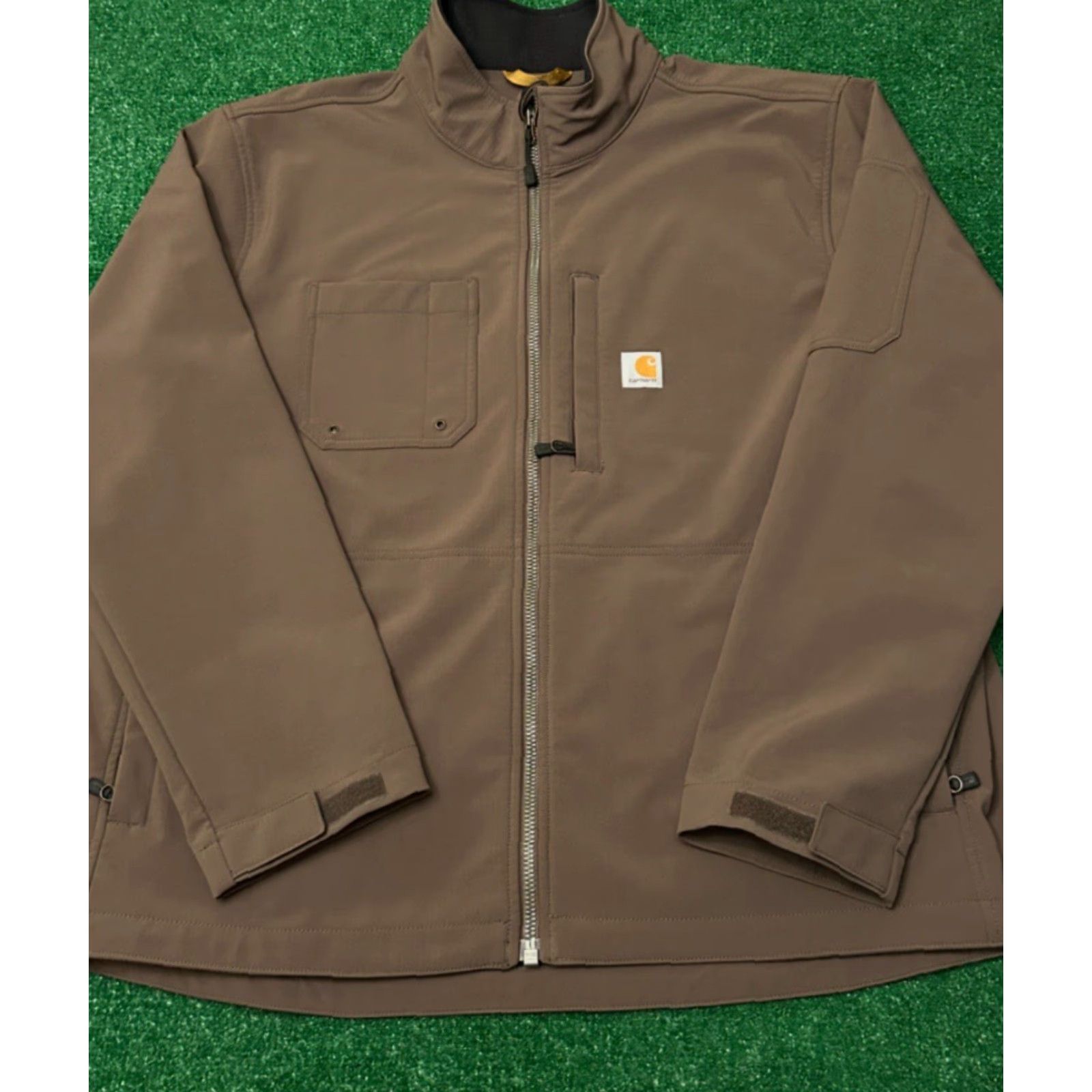 Carhartt Carhartt Jacket Soft Shell Full Zip Brown Mens 2XL Workwear Rough Cut Size US XXL / EU 58 / 5 - 5 Thumbnail