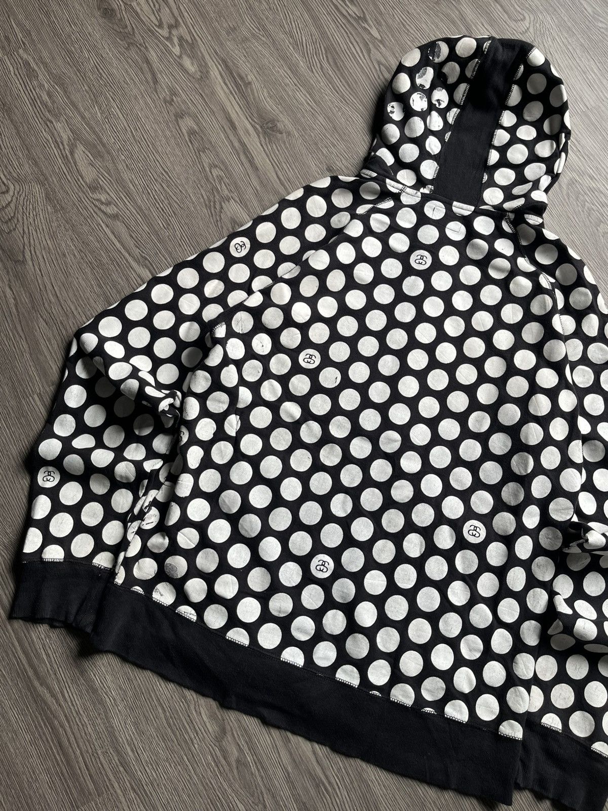 Stussy Vtg Y2k Stüssy Polkadot zip-up hoodie Size US M / EU 48-50 / 2 - 6 Thumbnail