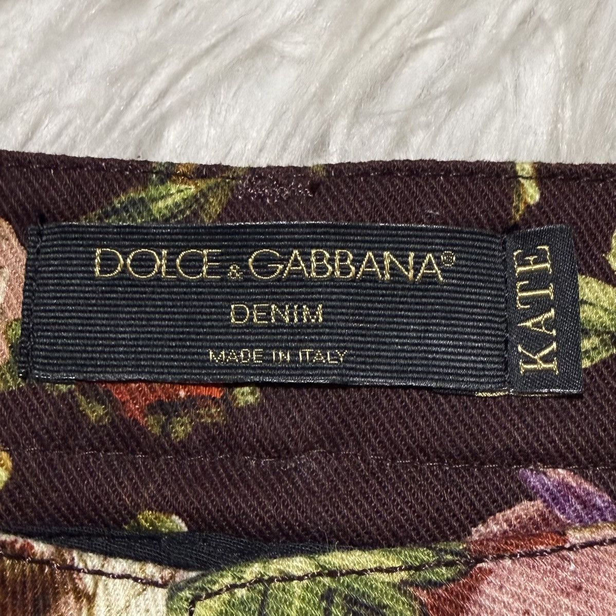 Dolce & Gabbana Authentic Dolce & Gabbana Floral & Key Design Denim Jeans 36 Size 25" / US 0 / IT 36 - 2 Thumbnail