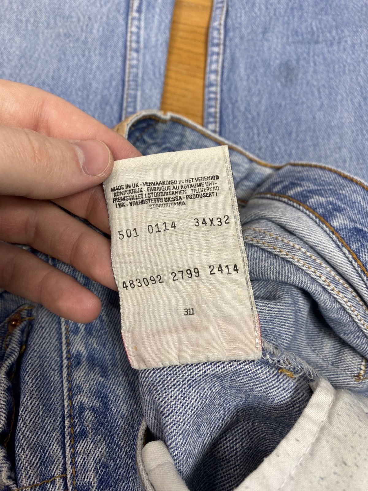 Levi's Vintage 90s Levi’s 501 jeans denim Size US 34 / EU 50 - 10 Thumbnail