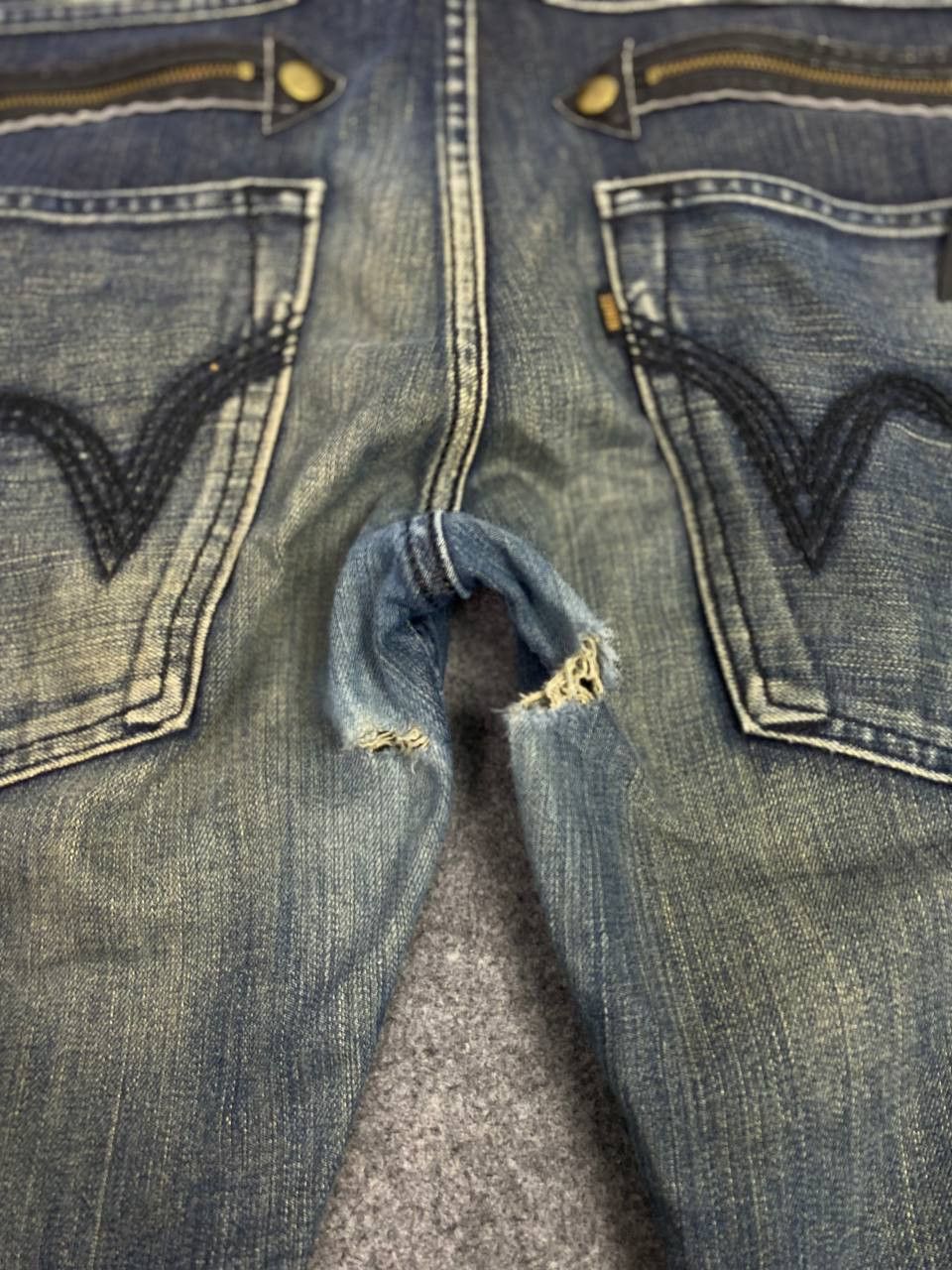 Edwin vintage edwin exclusive distressed denim nice rusty design Size US 36 / EU 52 - 4 Thumbnail