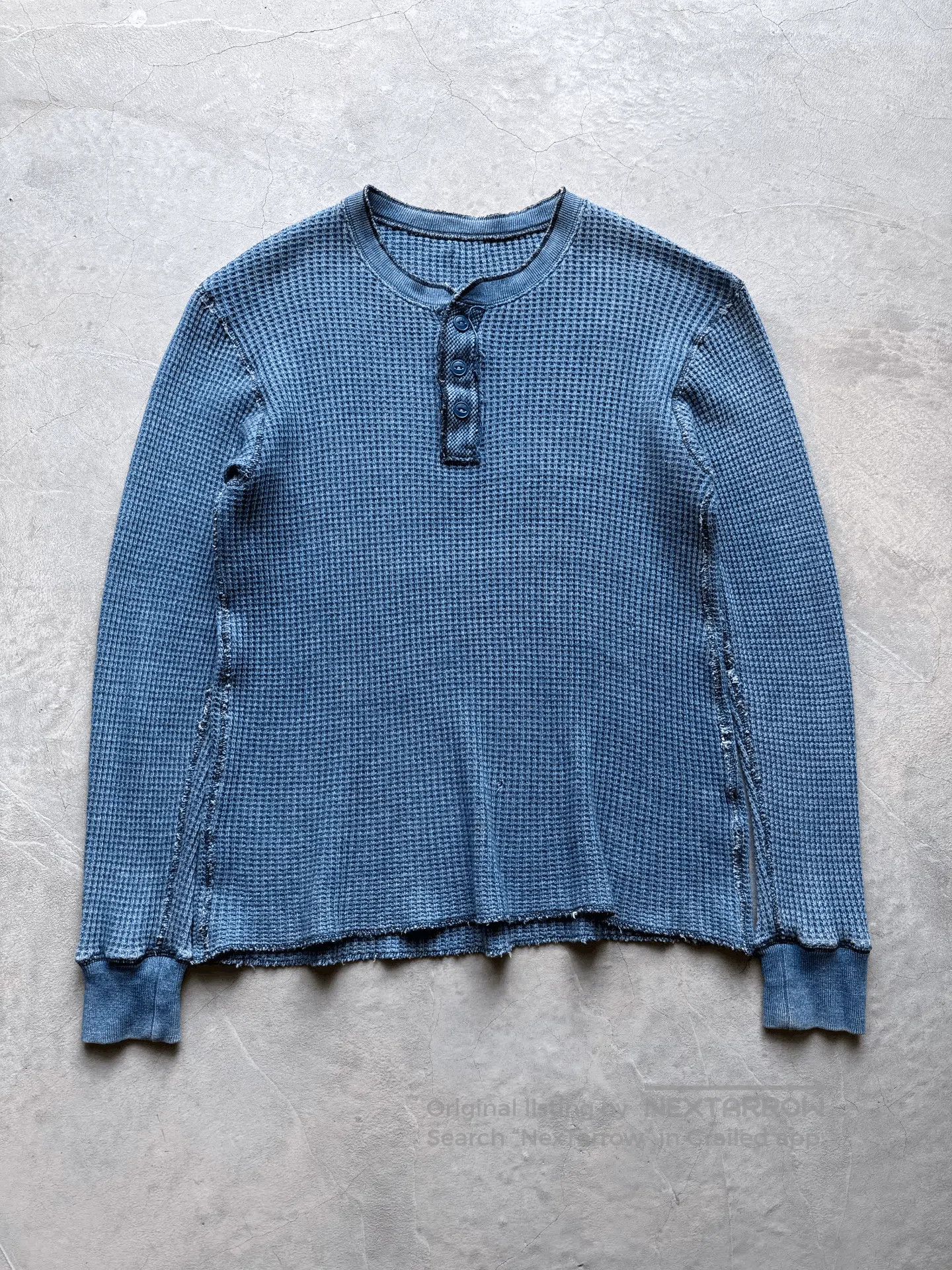 Vintage Vintage 90s Indigo Waffle. Size US L / EU 52-54 / 3 - 1 Thumbnail