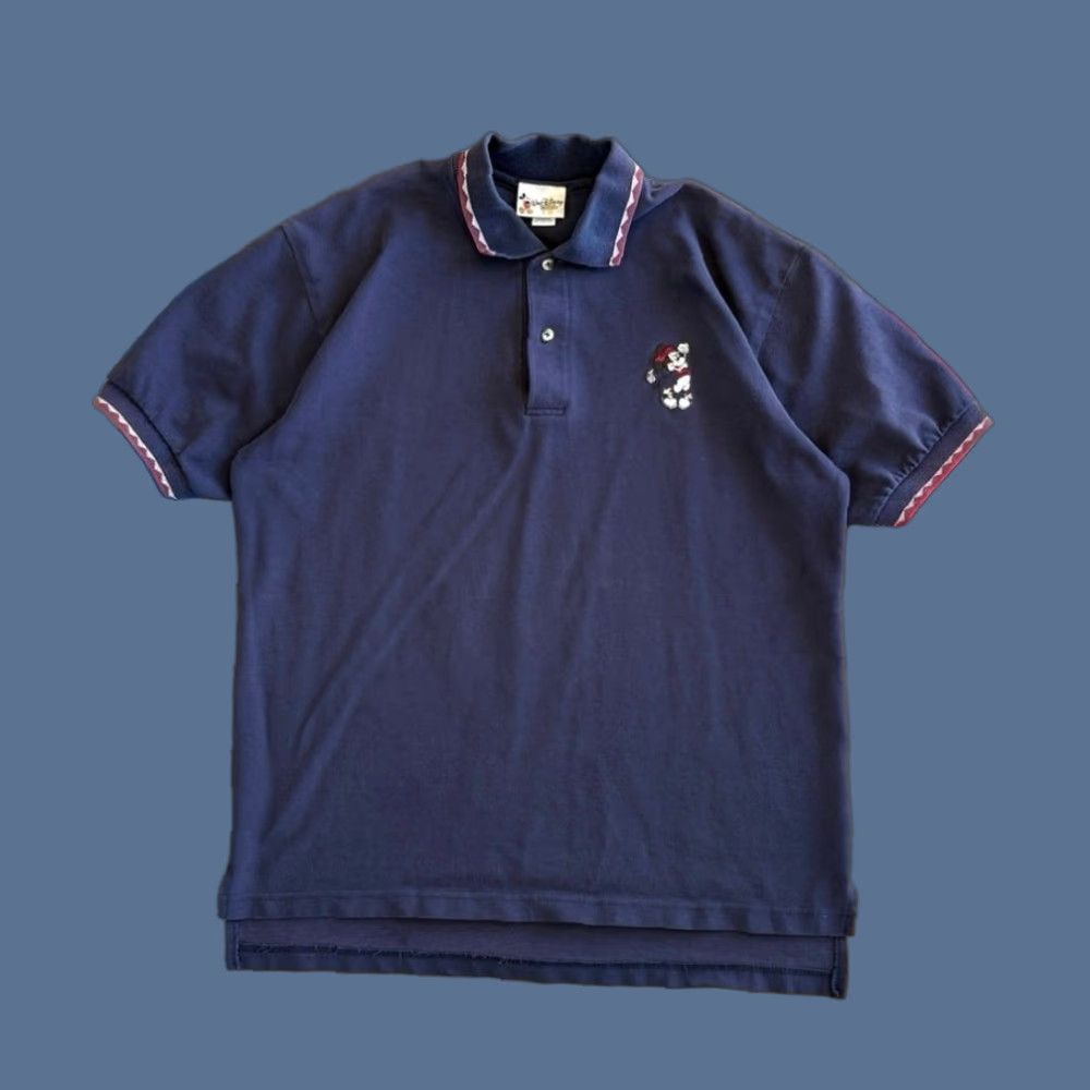 Disney VINTAGE Disney Mickey Mouse Golf Polo Shirt Short Sleeve Blue Embroidered 90s Mens L"} Size US L / EU 52-54 / 3 - 1 Thumbnail