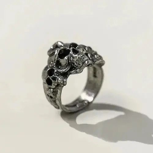 Other Vintage Skull Ring Size ONE SIZE - 4 Thumbnail