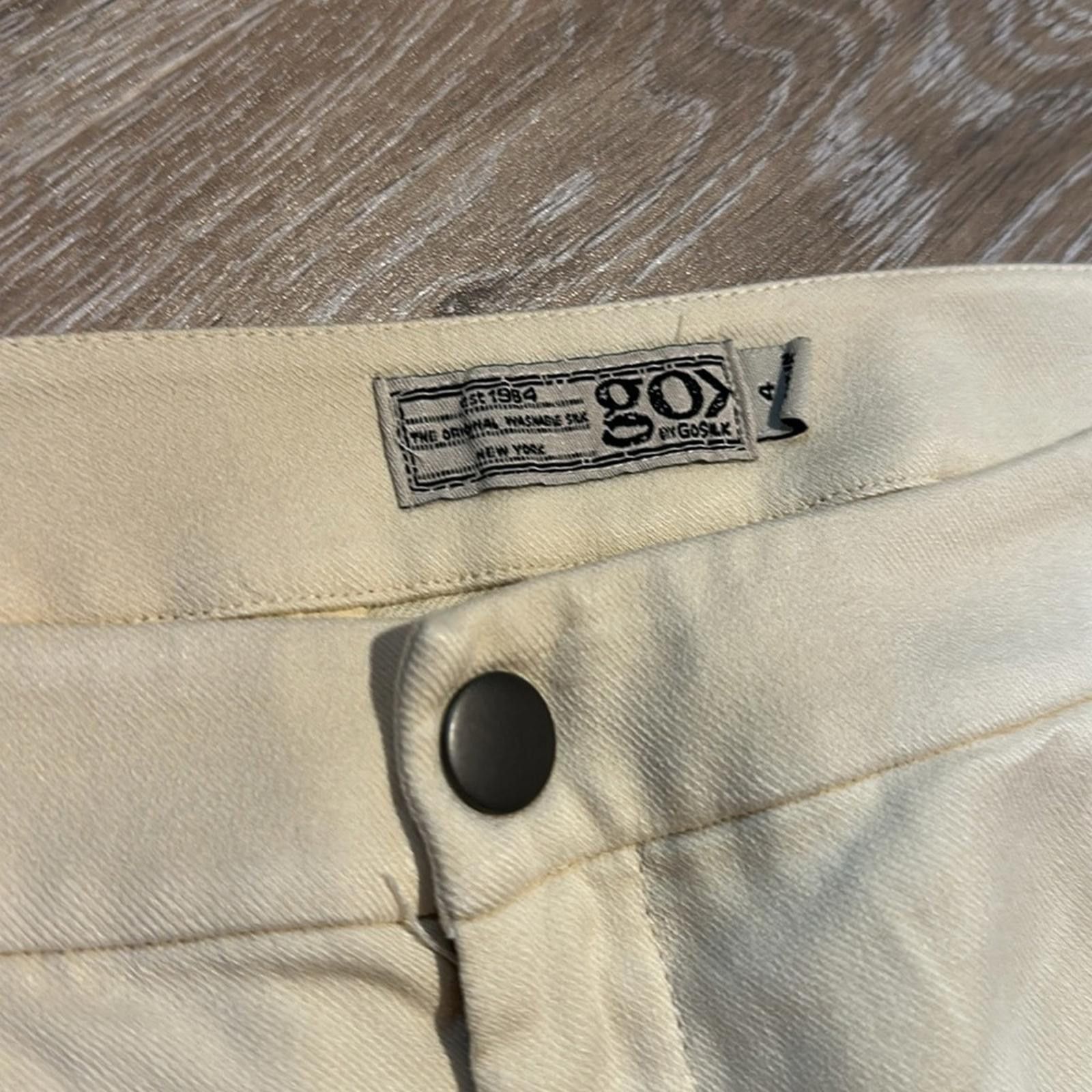 Other Spartina 449 Go Silk Pants 4 Cream Ankle Straight Leg Size 27" / US 4 / IT 40 - 5 Thumbnail