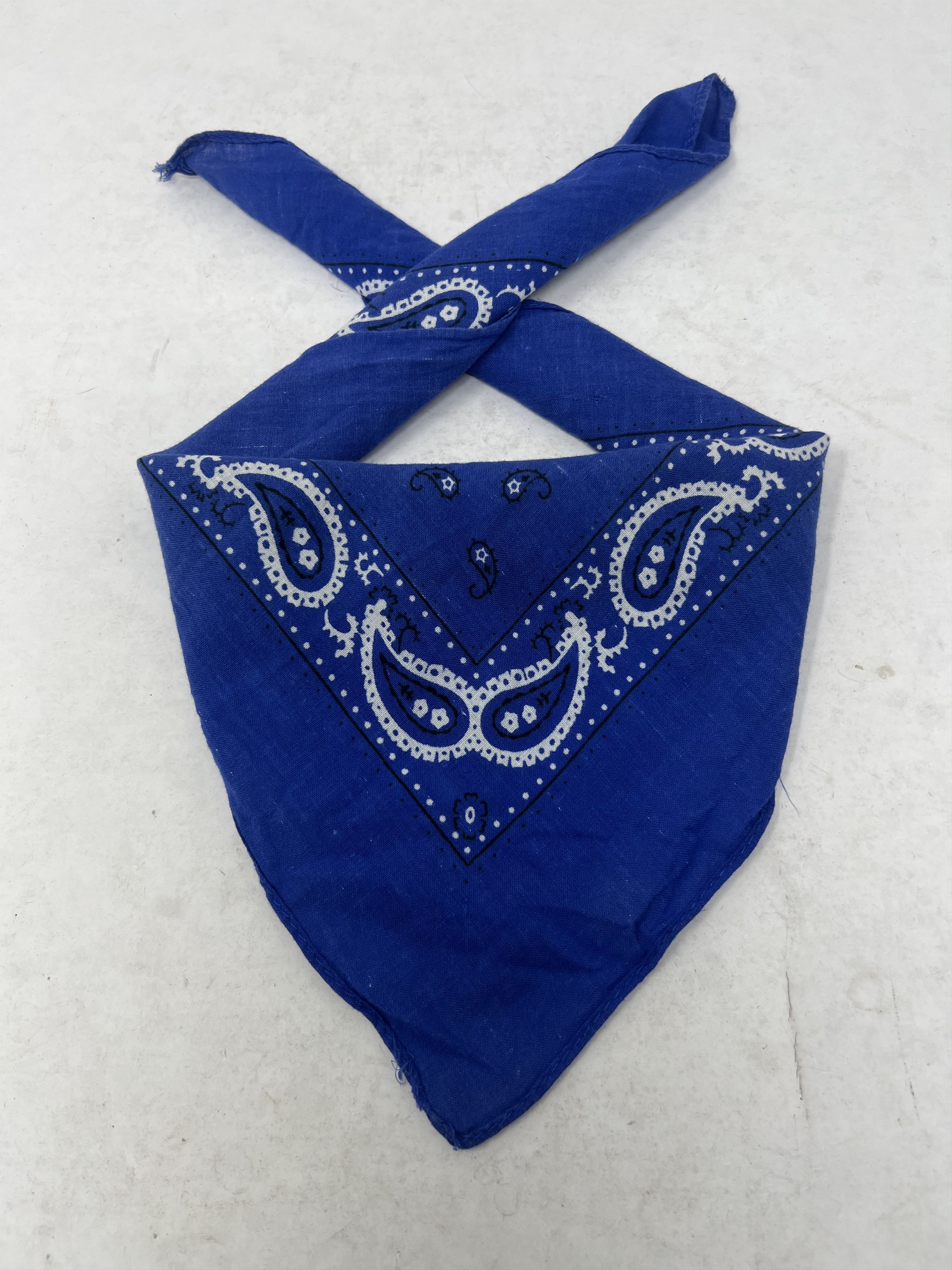 Japanese Brand Paisley Blue Bandana Handkerchief Size ONE SIZE - 1 Thumbnail