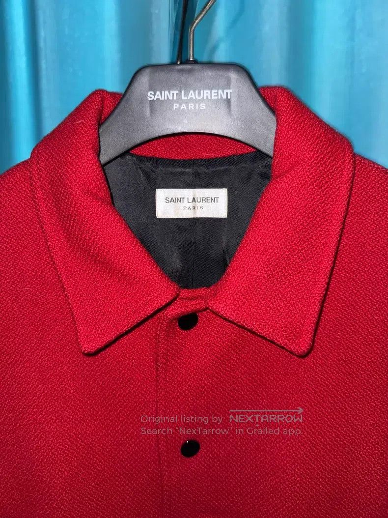 Saint Laurent Paris Saint Laurent Paris Red Leopard Print Horsehair Baseball J Size US M / EU 48-50 / 2 - 2 Thumbnail