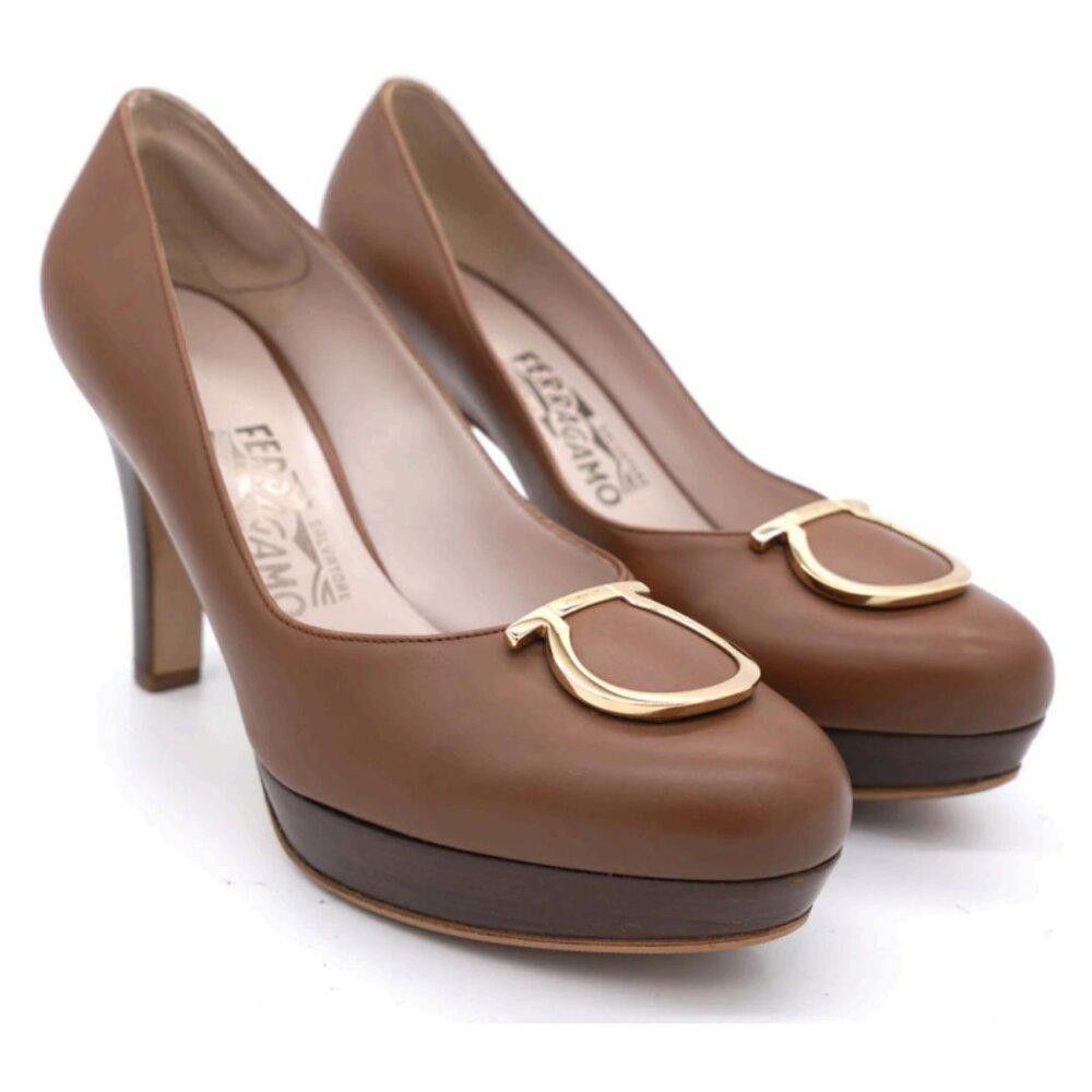 Salvatore Ferragamo Salvatore Ferragamo Leather Gancini Block Size US 9.5 / IT 39.5 - 1 Thumbnail