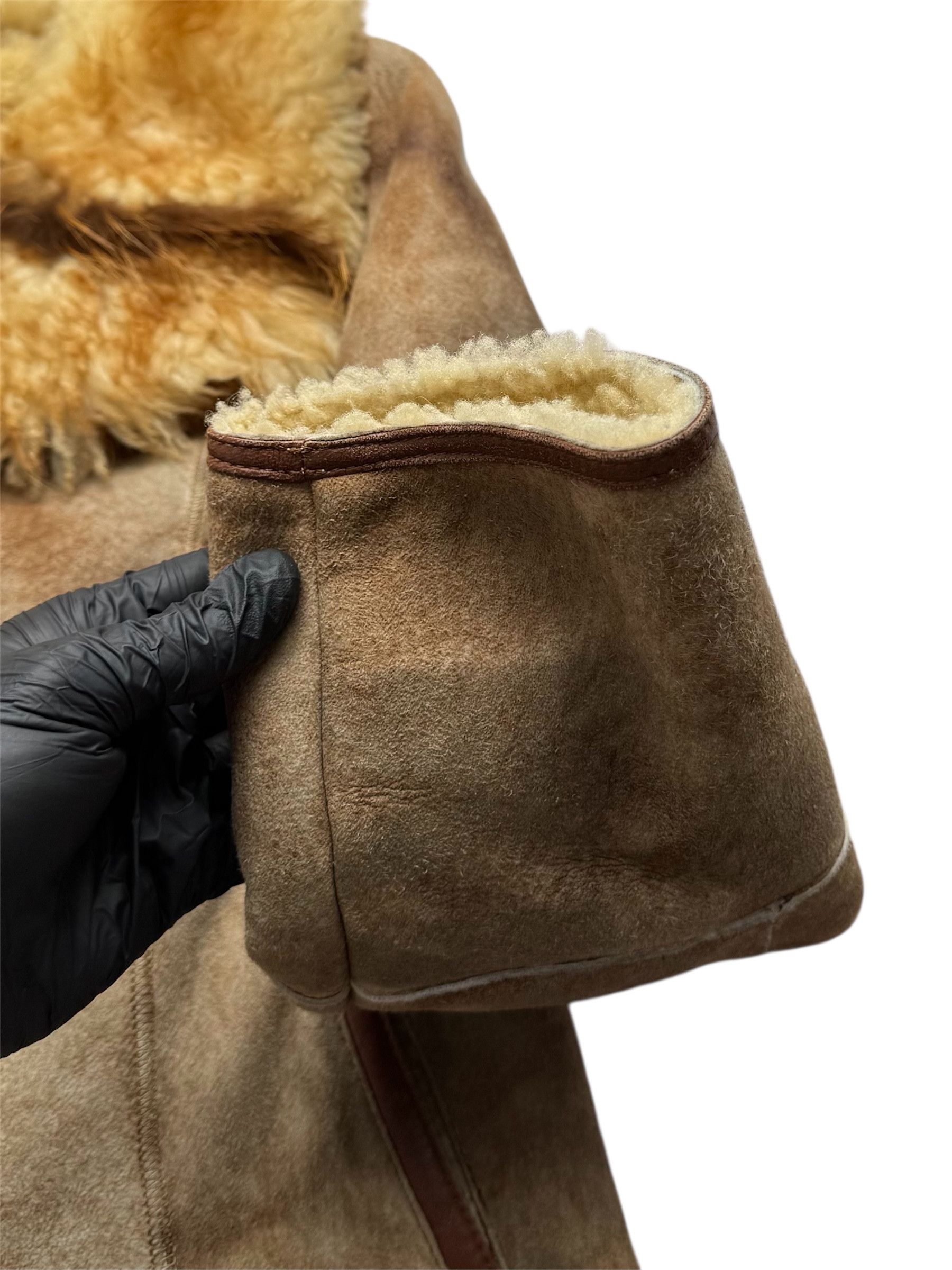 Vintage Real Sheepskin Coat From The 90's(V375) Size S / US 4 / IT 40 - 2 Thumbnail