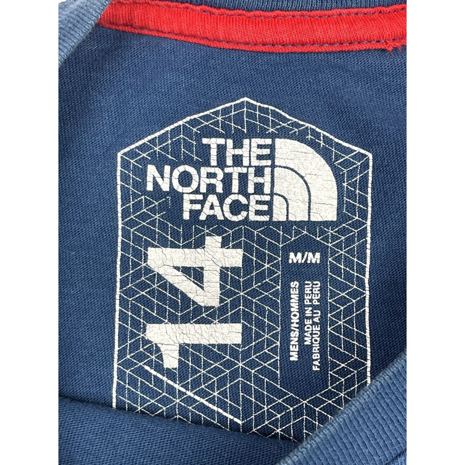 The North Face The North Face Mens T-Shirt Short Sleeve Crew Neck Blue Logo USA Flag Sz M Regular All Seasons Outdoor Size US M / EU 48-50 / 2 - 2 Thumbnail