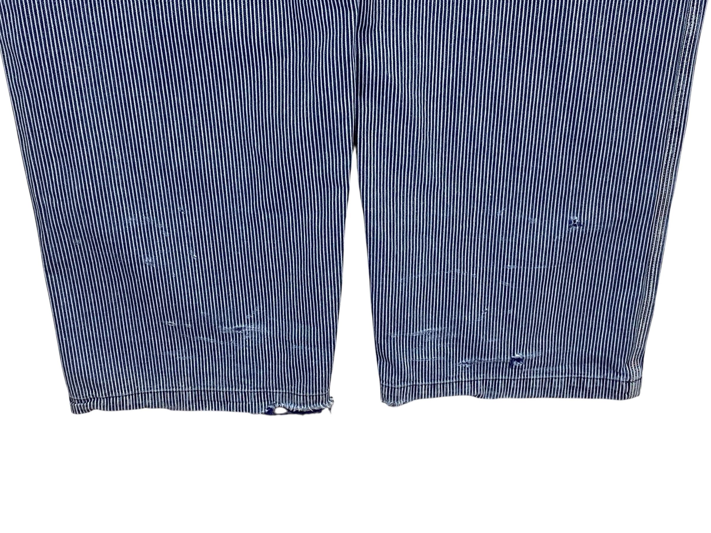 45rpm 45RPM Carpenter Bib Overalls Hickory Stripes Size US 38 / EU 54 - 9 Thumbnail