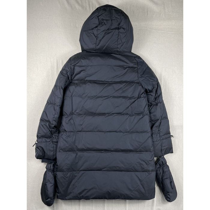 Zara down puffer on sale coat with wraparound collar